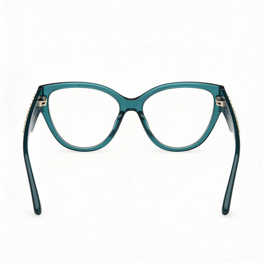 GUESS by Marciano Gm50018 Women's Dark Green Plastic Eyewear, Lens Width 54mm, Bridge 17mm, Temple 140mm