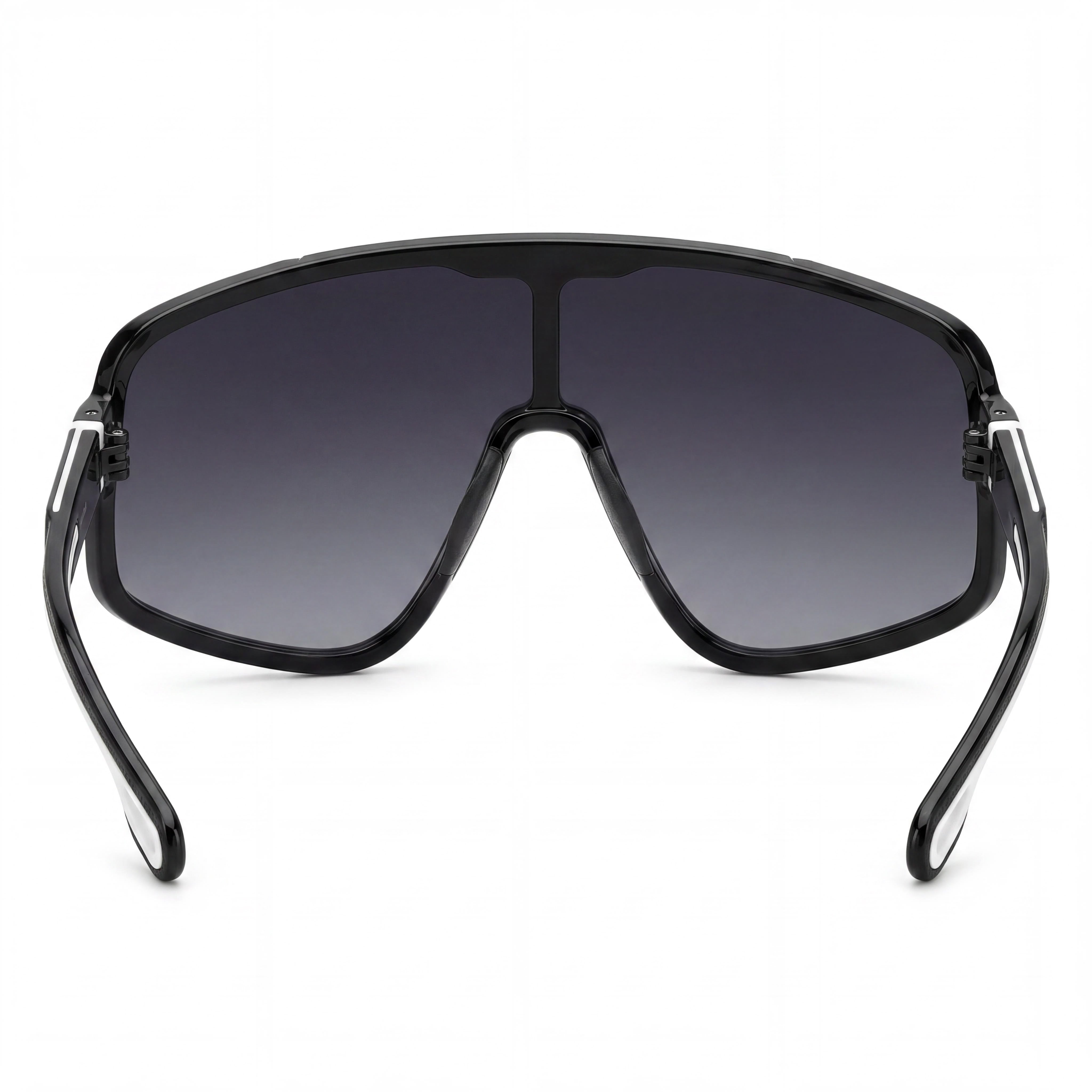 CARRERA SUN Gafas de sol informales para hombre, negras, gris oscuro sombreado, poliamida ecológica, sin polarizar, protección UV, 99 mm, Photo 3
