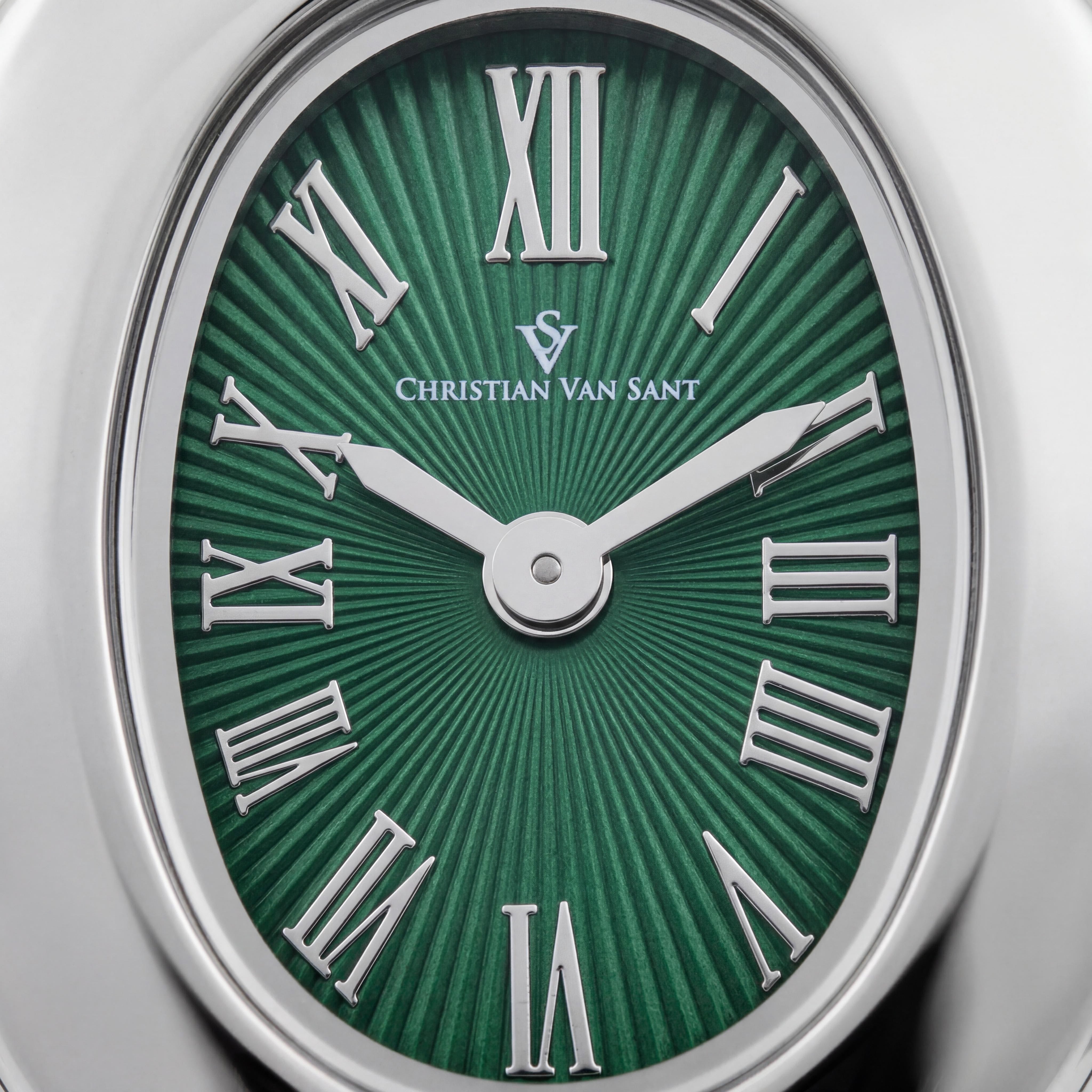 Reloj Christian Van Sant Anora CV4332 para mujer, caja de acero inoxidable verde, pulsera, cuarzo, resistente al agua, Photo 2