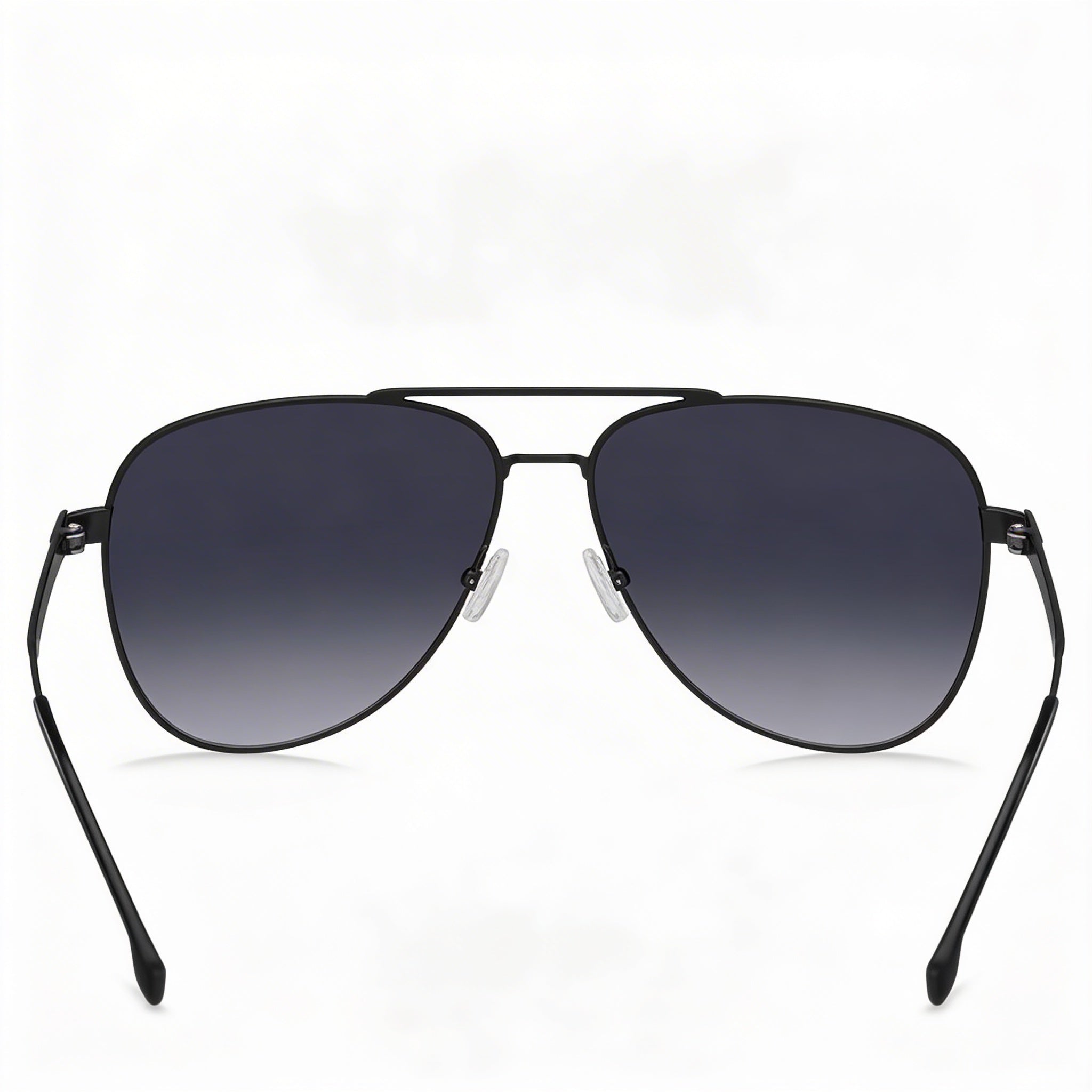 HUGO BOSS BLACK Gafas de Sol Modernas de Acero Inoxidable, Ruthenio Oscuro Mate, Protección UV No Polarizada para Hombre 60mm, Photo 3