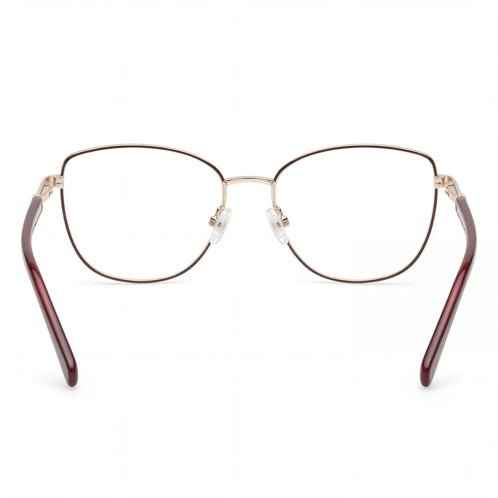 Harley-Davidson Men's Hd0575 Eyewear with Bordeaux Metal Frame, Clear Polycarbonate Lenses, 53mm