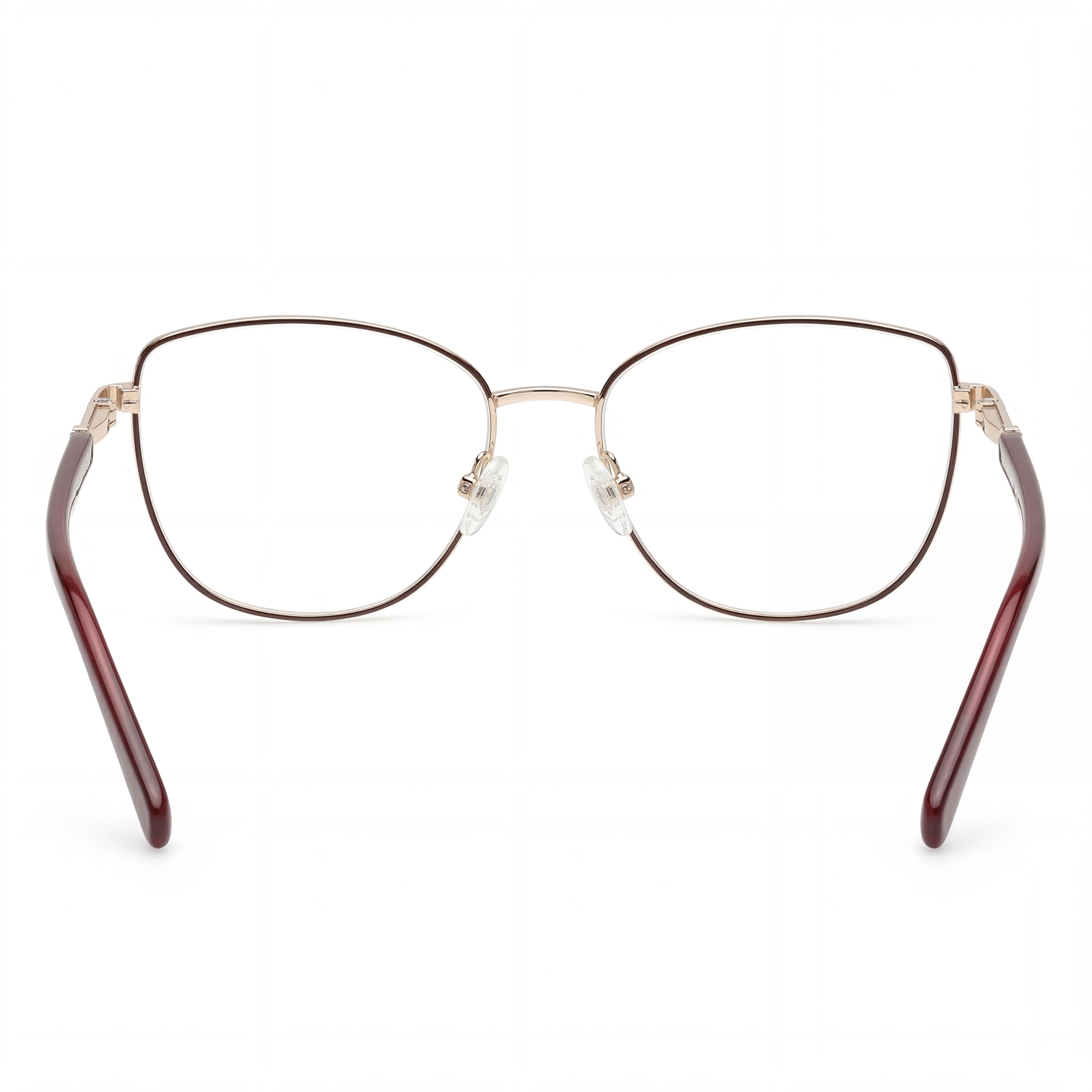 Harley-Davidson Men's Hd0575 Eyewear with Bordeaux Metal Frame, Clear Polycarbonate Lenses, 53mm, Photo 3