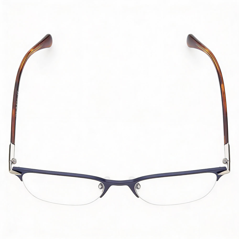 rag & bone Men's RNB7029 Stainless Steel Matte Black Eyeglasses with Polycarbonate Lenses 53mm