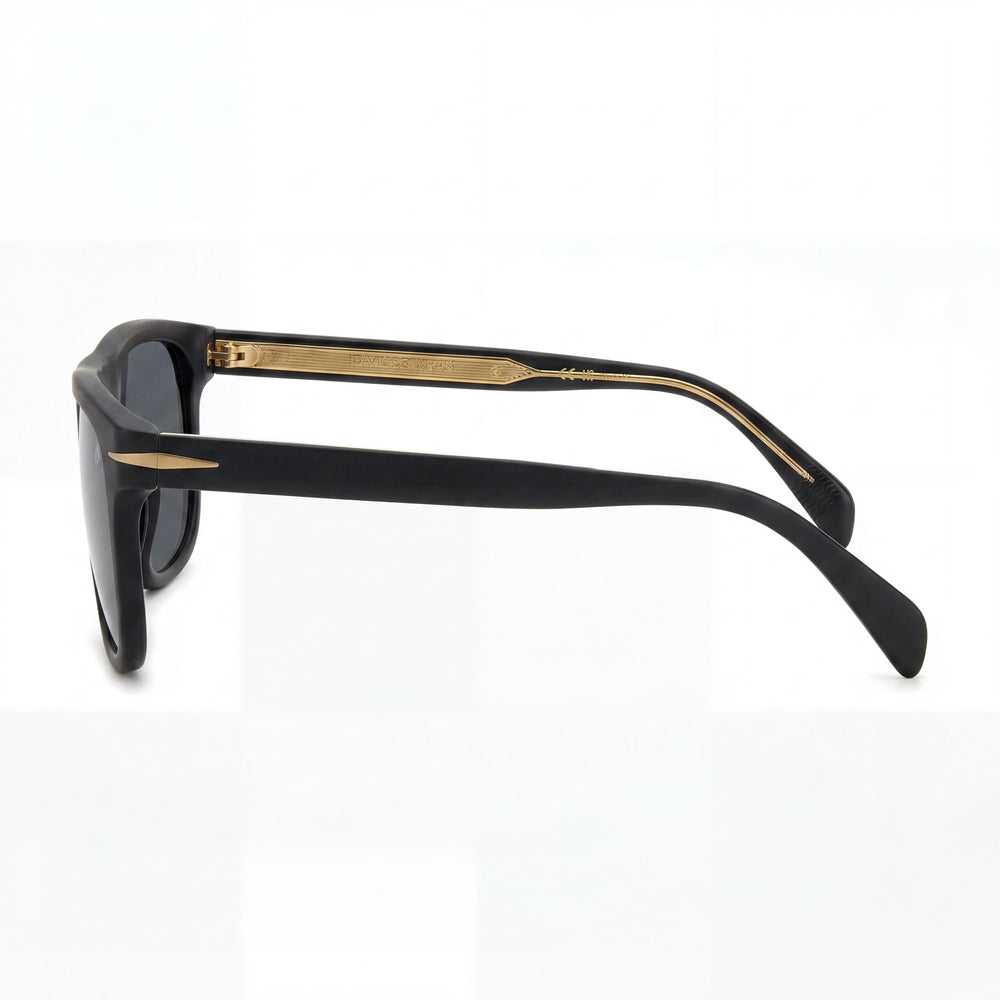 David Beckham Db 7111/S Women's Matte Black Gold Acetate Frame Grey Non- 56mm