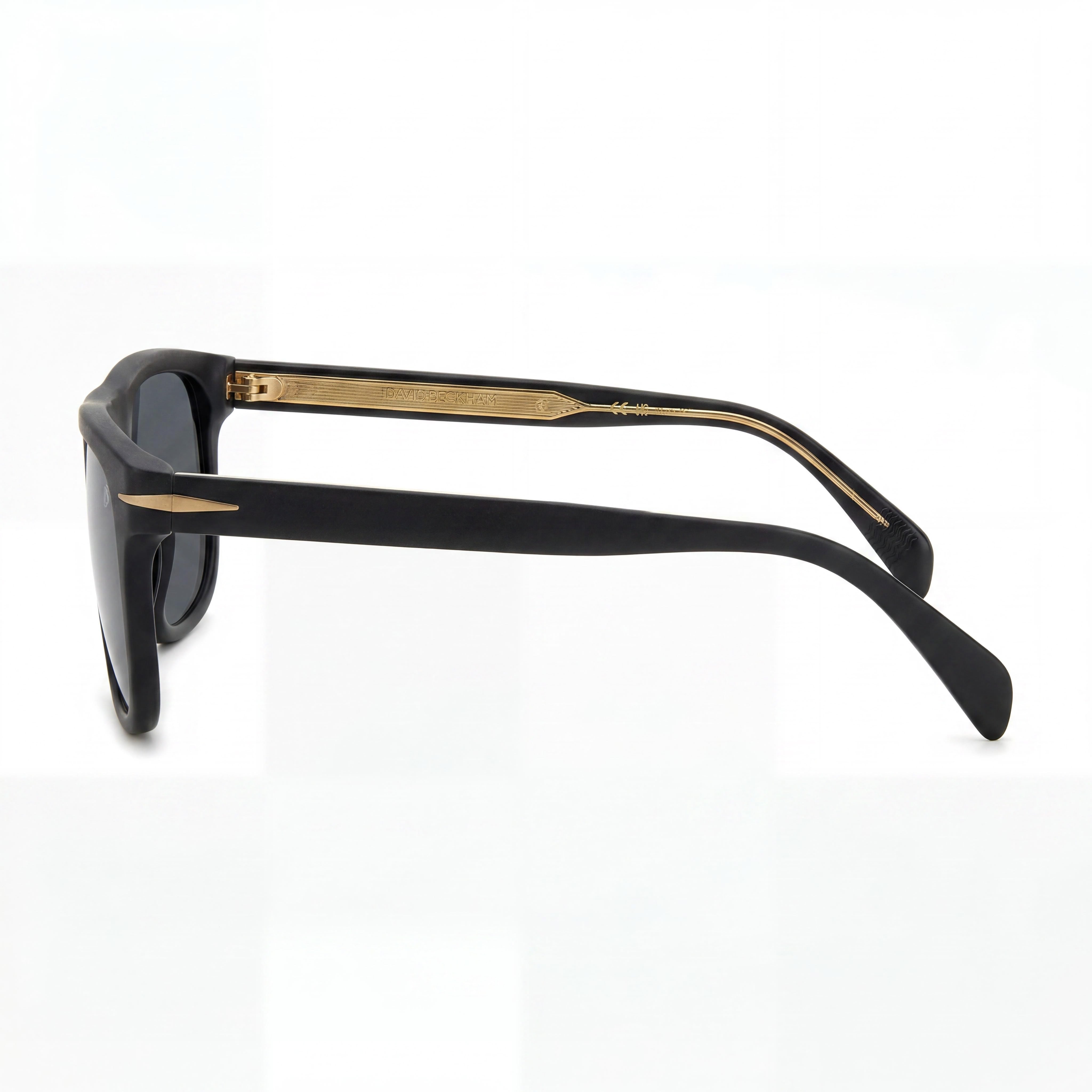 David Beckham Db 7111/S Women's Matte Black Gold Acetate Frame Grey Non- 56mm, Photo 3
