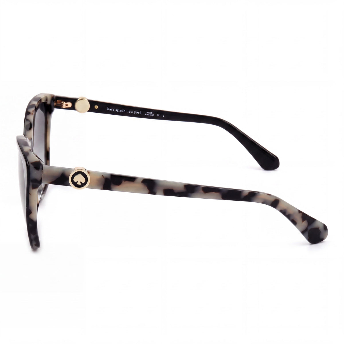 kate spade new york Amiyah/G/S Women's Cat Eye Composite UV Protection Sunglasses Black Gray Shaded 56mm, Photo 3