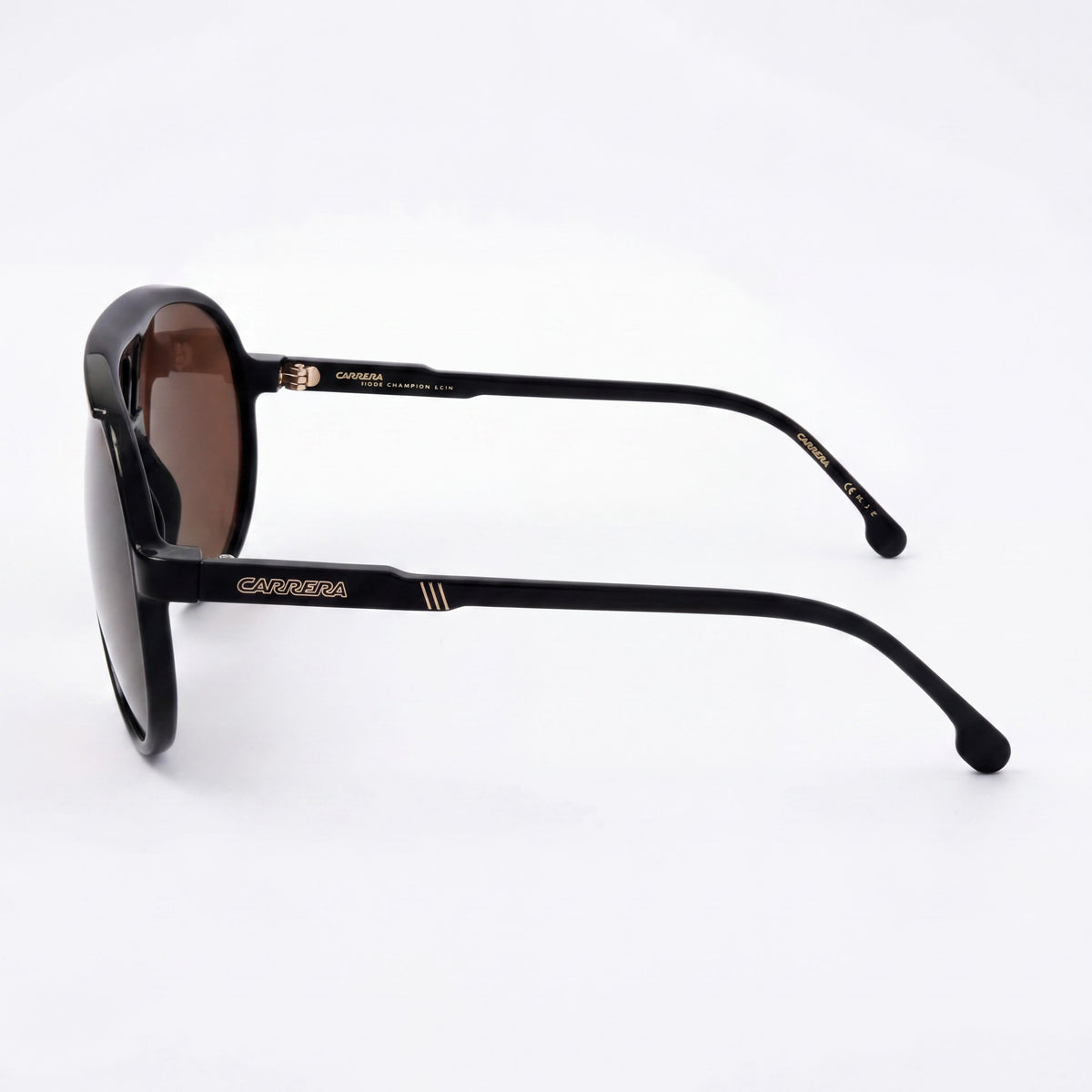 Carrera Casual Men's Black Gold Frame Gold Lens Injection Propionate 100% UV Protection Sunglasses 62mm, Photo 3