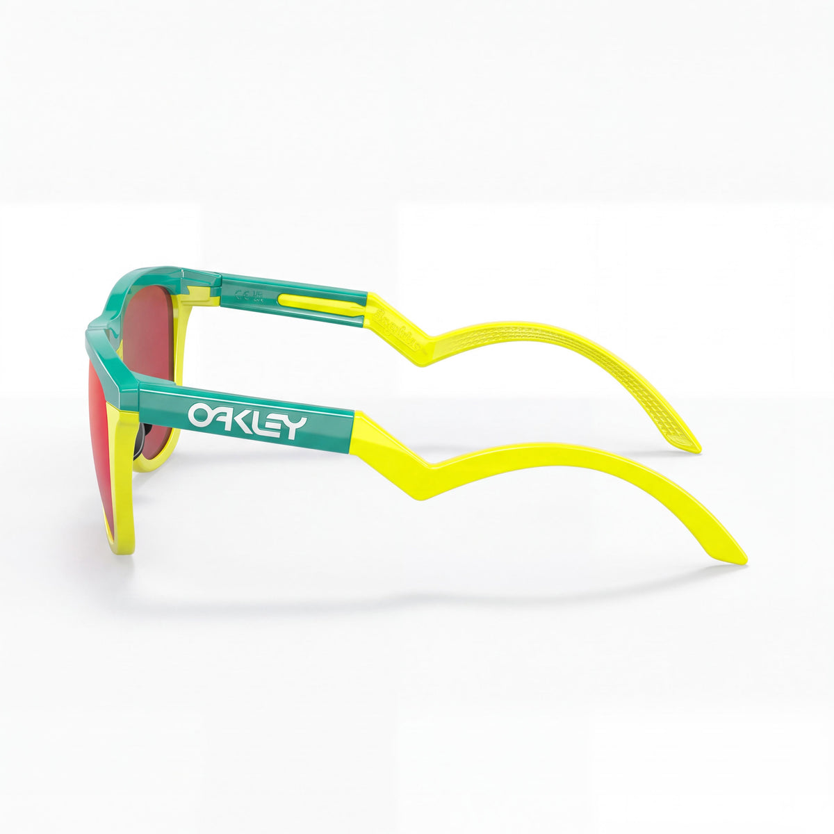 Oakley Oo9289 Unisex Round BiO-Matter Frame Celeste, Tennis Ball Yellow, Prizm Ruby, Prizm Ruby Non-Polarized UV 17mm, Photo 2