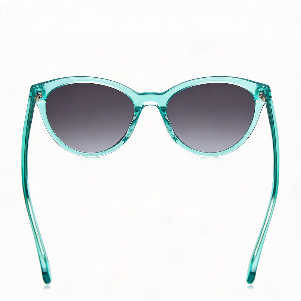 Gafas de sol Kate Spade New York Modern para mujer con montura de plástico turquesa, lente de policarbonato y protección UV 55 mm