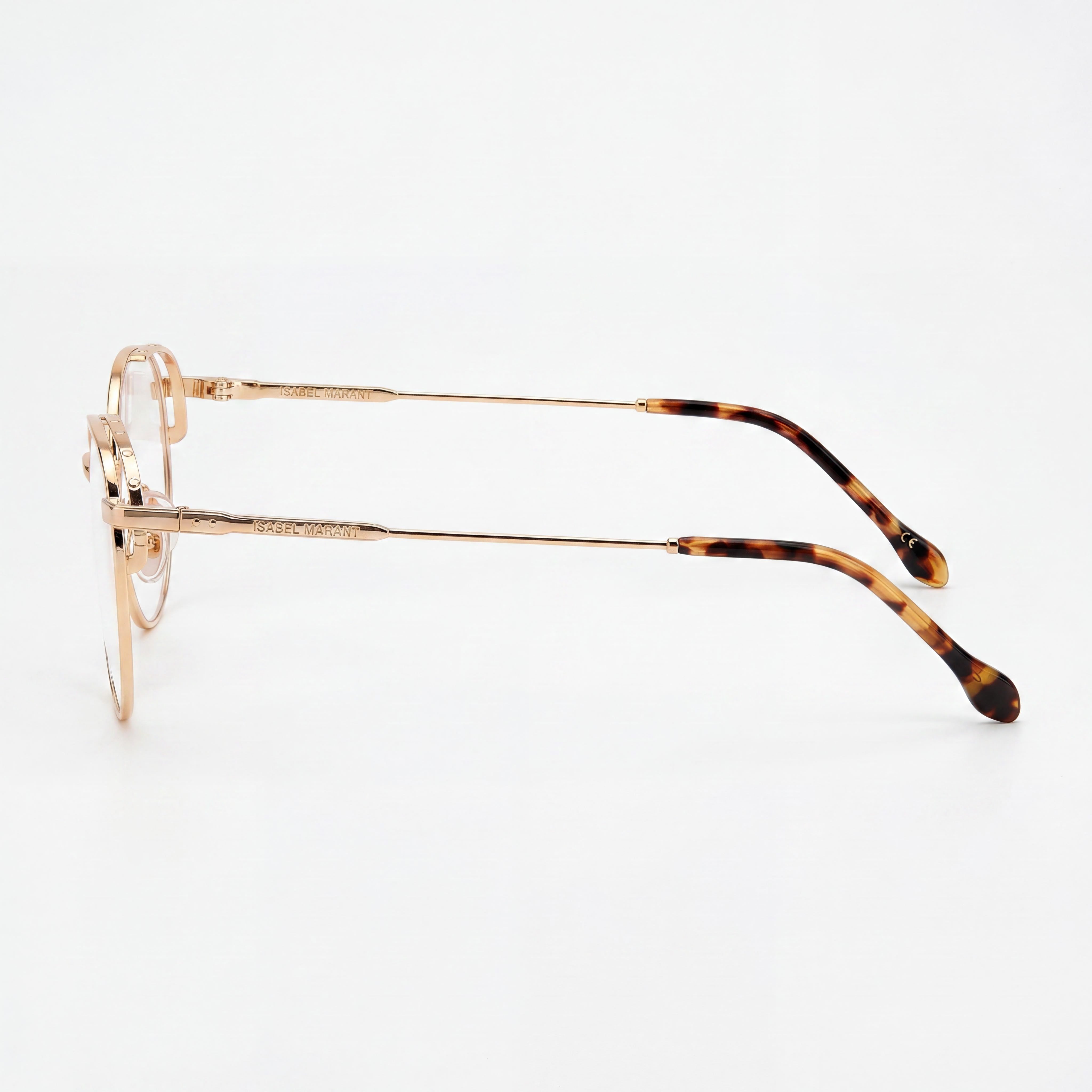 Gafas de sol Isabel Marant Im 0067 para mujer, estilo moderno, con montura de acero de aleación en oro rosa y lentes de policarbonato no polarizadas, 52 mm, Photo 2