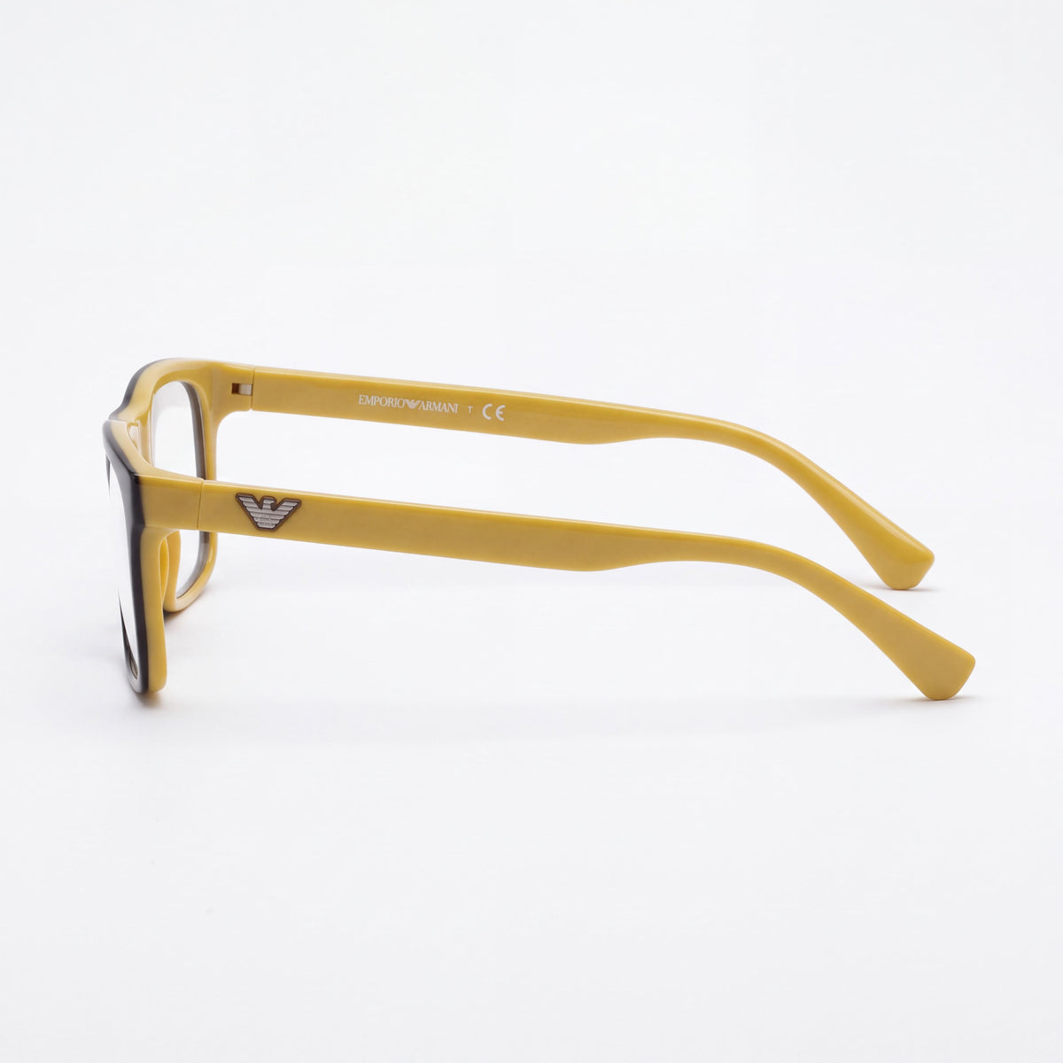 Emporio Armani Ea 3097 Men's Yellow Plastic Full Rim Square Eyeglasses 55mm, Photo 3