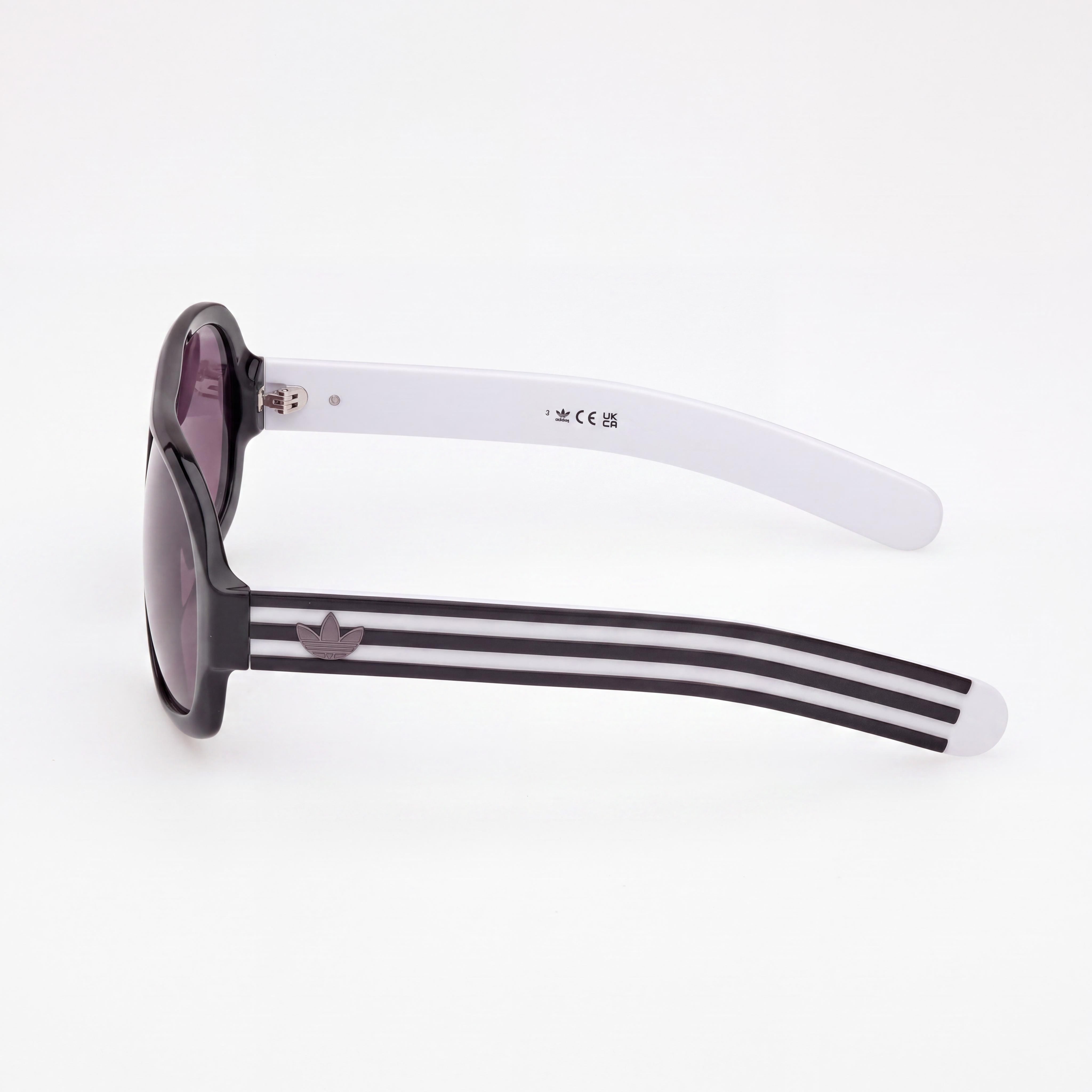 adidas Originals Men’s Casual Plastic Frame Shiny Black Smoke Lens UV 400 Sunglasses 59mm Lens Width, Photo 3
