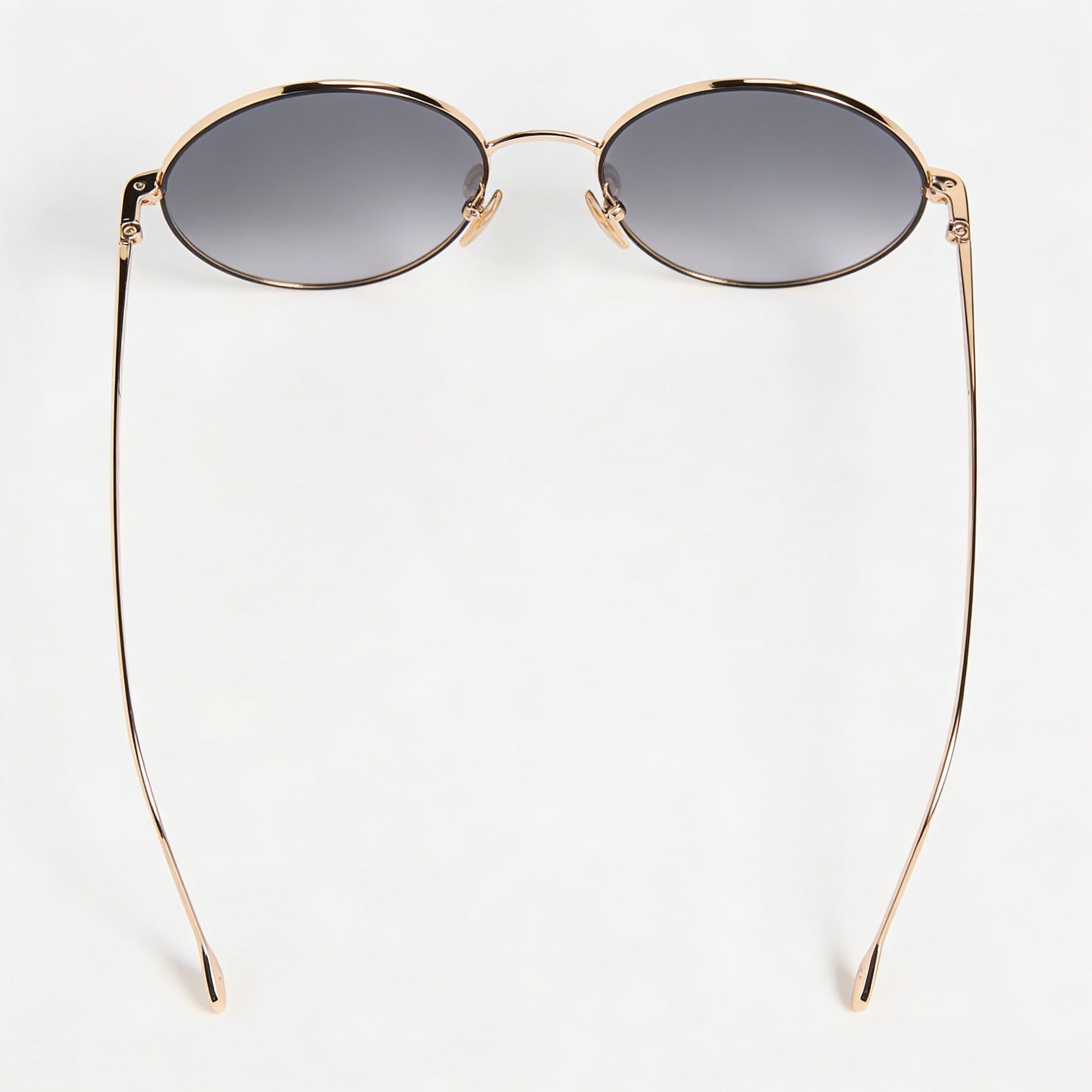 Gafas de sol clásicas Isabel Marant para mujer, redondas, de acero inoxidable, color negro y dorado, con protección UV, 54 mm, Photo 4
