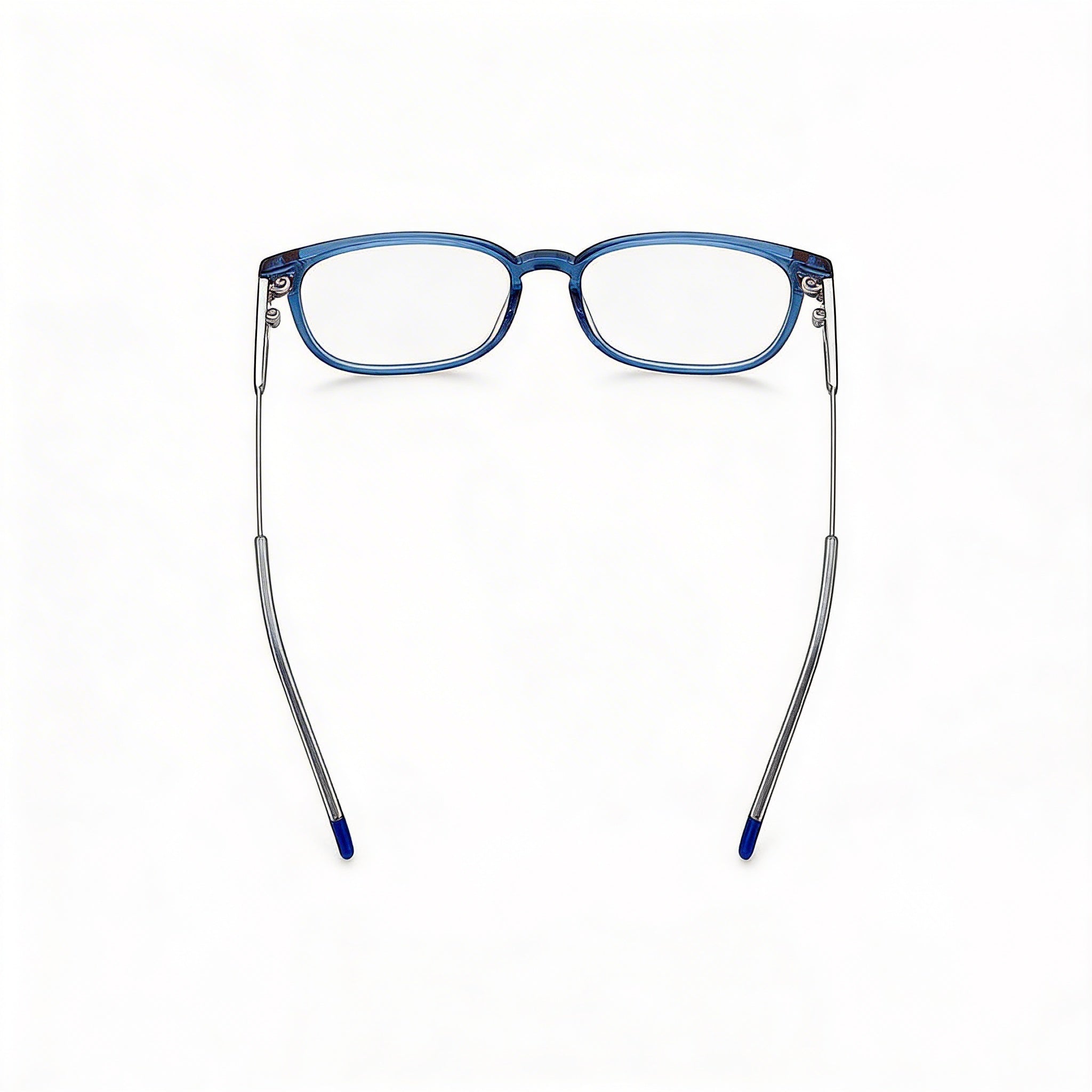 Gafas HUGO Hg 1205 de estilo moderno para hombre con montura de magnesio azul - Lente 54 mm, Puente 17 mm, Varilla 145 mm, Photo 3