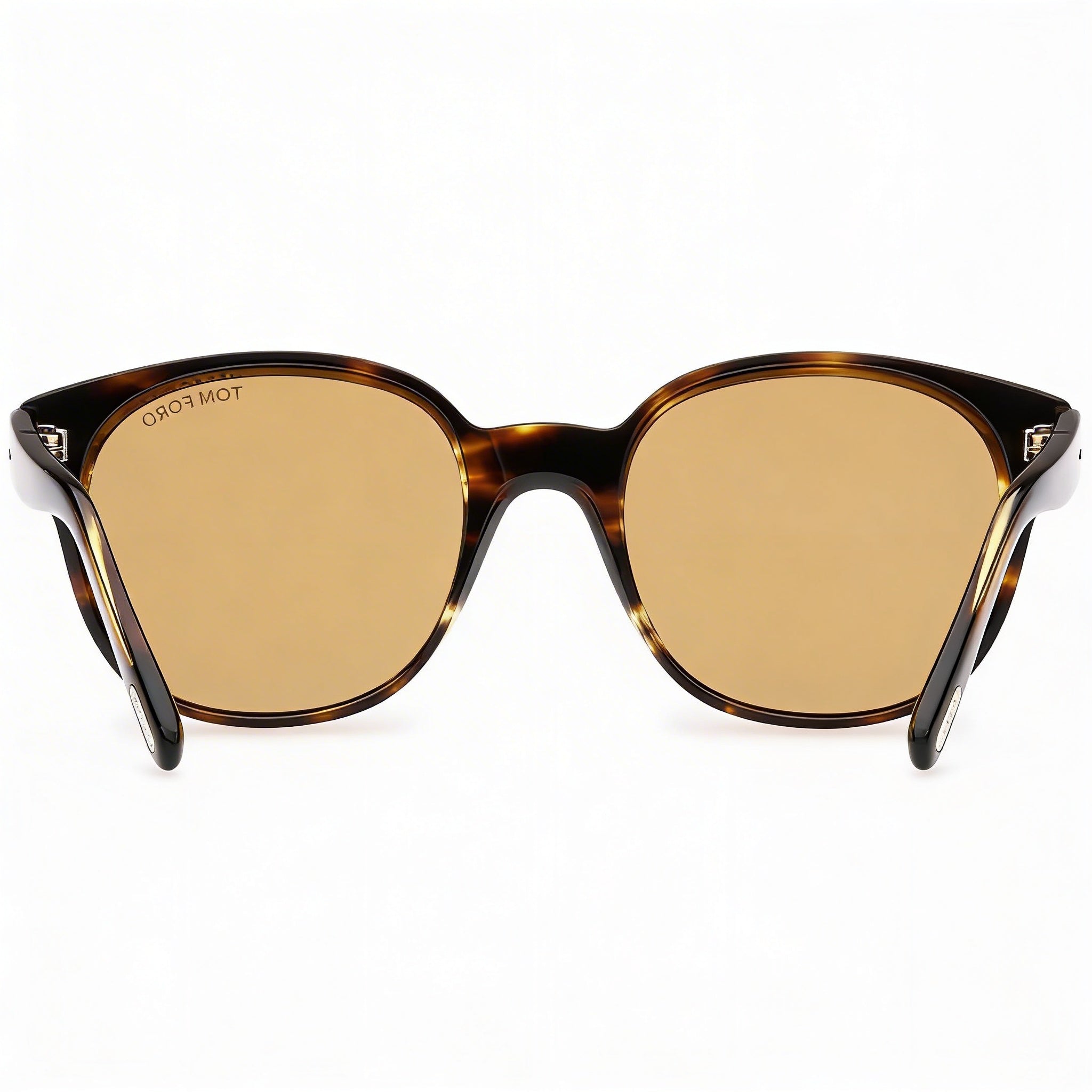 Gafas clásicas para hombre Tom Ford con montura Habana Oscuro y lentes negras, puente de 20 mm, patilla de 145 mm, Photo 4
