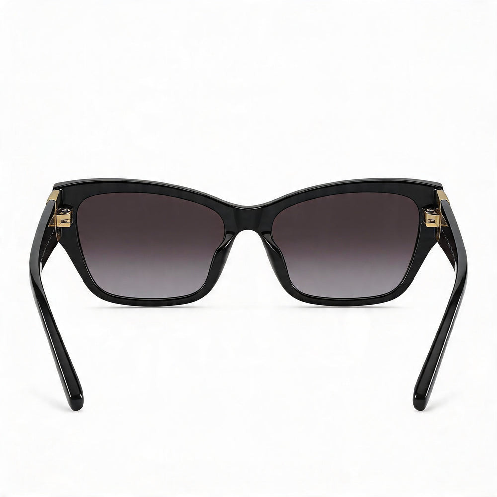 Ralph Lauren RL 8206U Women's Sunglasses with Black Grey Shaded Frame and Grey Shaded Lenses 57mm