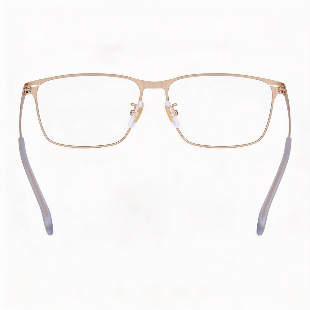 Hugo Boss Rectangular Optical Frames Boss 1467/f Unisex Metal Matte Gold with Lenses, 40mm