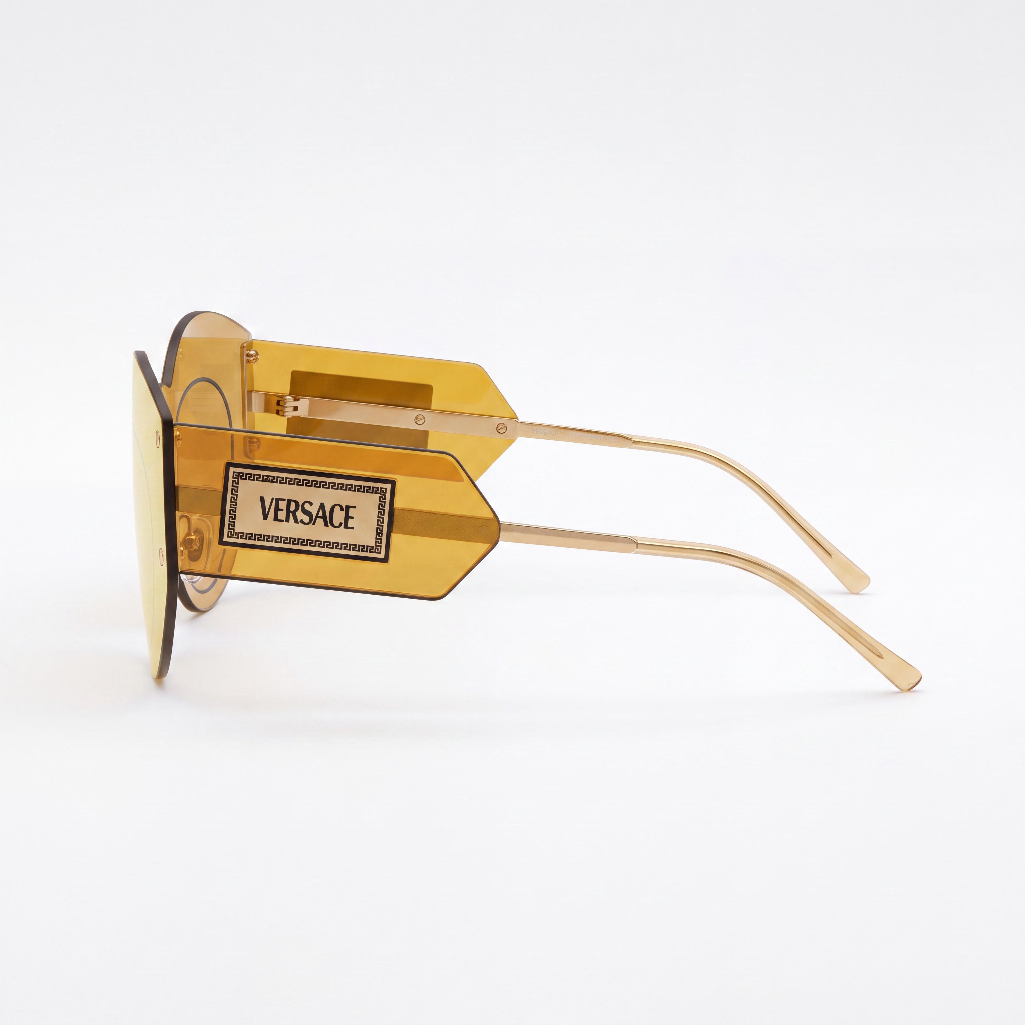 Versace Classic 0VE2276 Unisex Polarized Sunglasses with Brown Mirror Gold Frame 44-144-140, Photo 2
