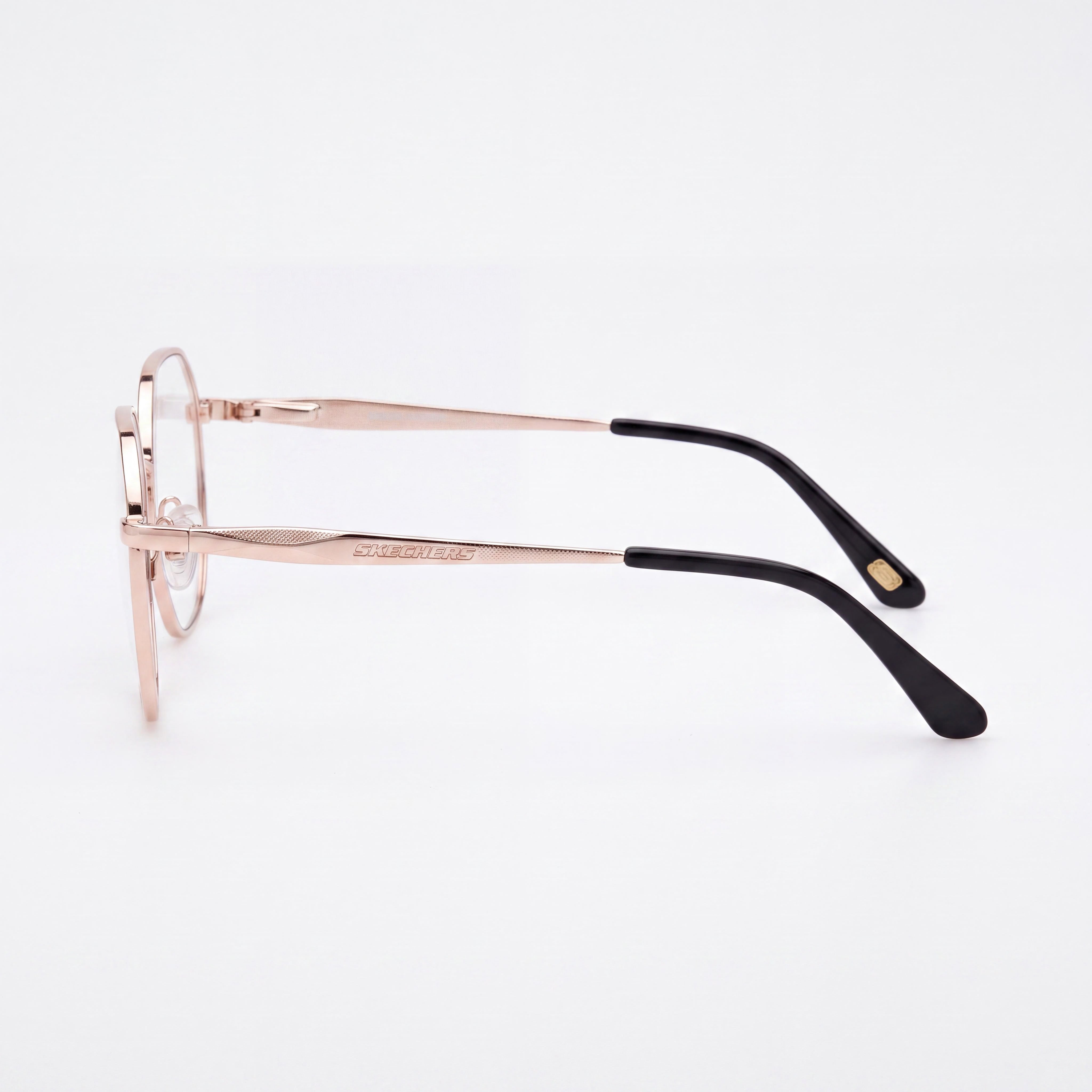 Skechers Se50063 Unisex Eyewear, Deep Gold Metal Frame, Pink Gold Non- Polycarbonate Lenses, 53mm, Photo 2