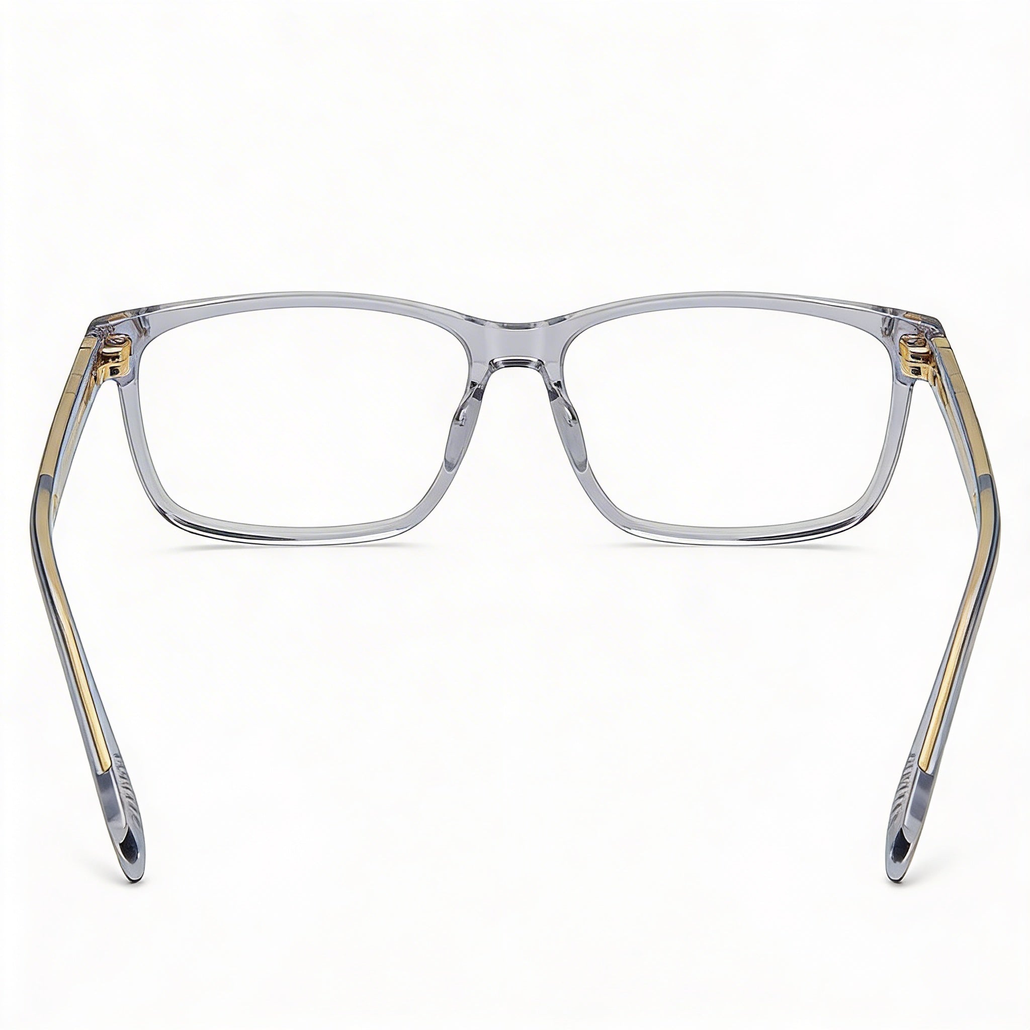 Gafas David Beckham casual para hombre con montura de acetato, lentes transparentes no polarizadas, 58mm de ancho de lente, 17mm de puente, 150mm de patilla, Photo 2