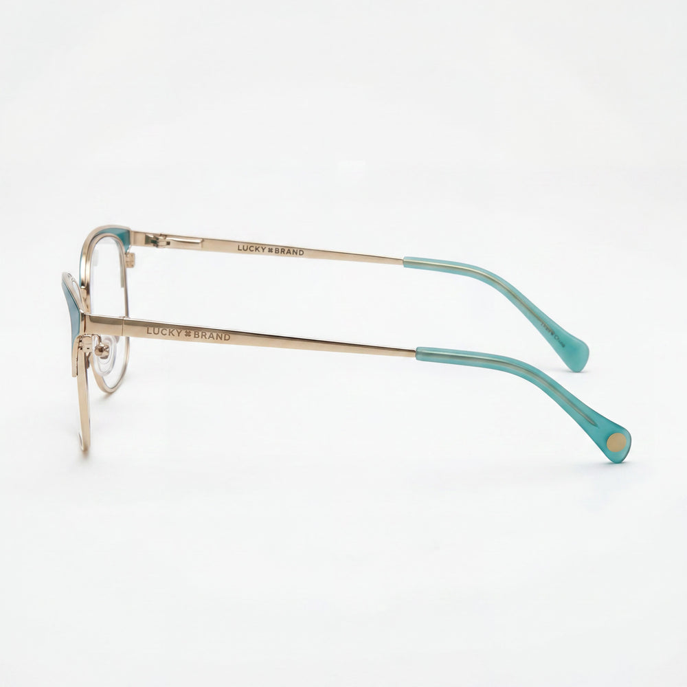 Lucky Brand D115 Men's Blue Lightweight Metal Frame Polarized Eyewear, 52mm Lens Width, 16mm Bridge, 135mm Temple