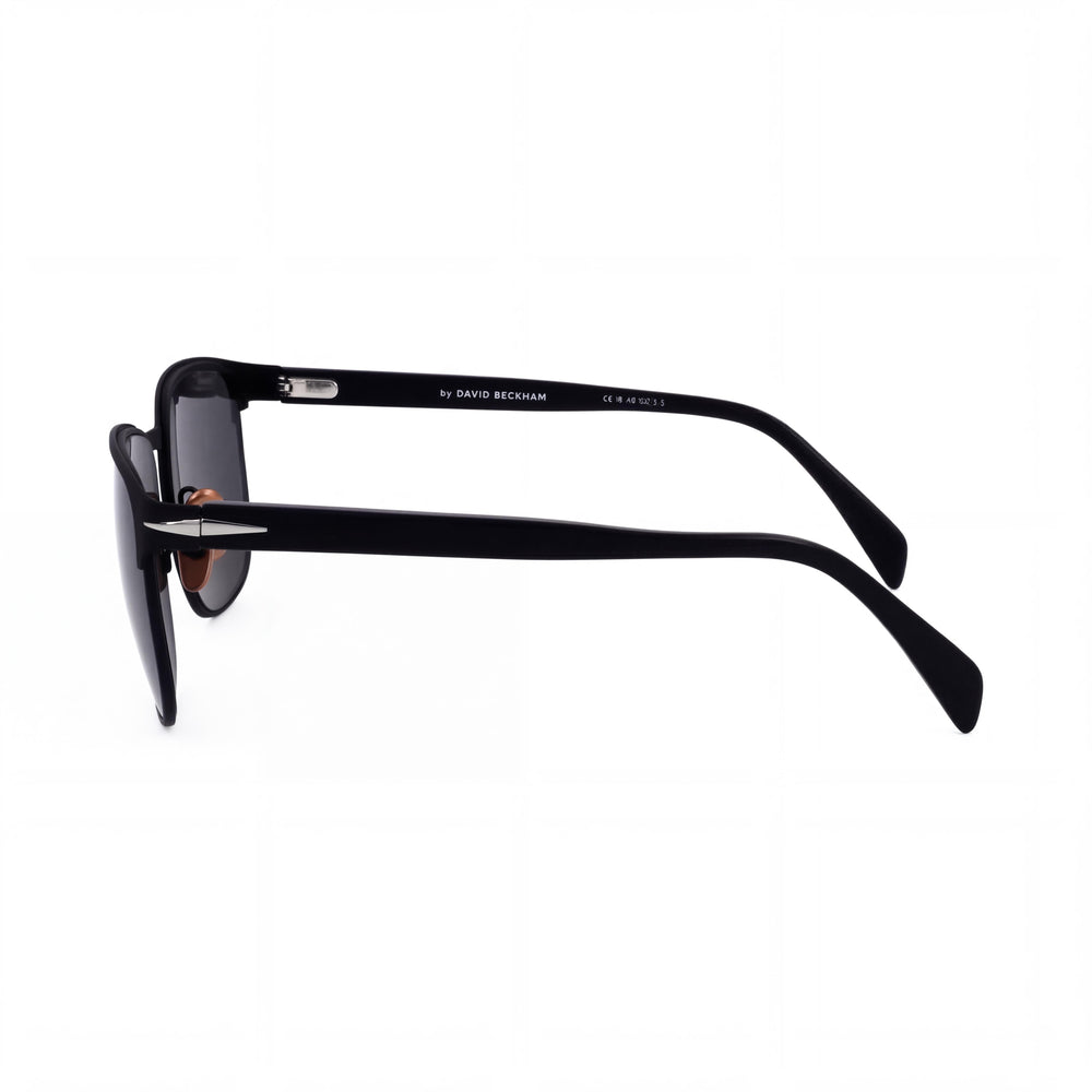 Gafas de Sol Polarizadas David Beckham Db 1131/S de Metal para Hombre, Negro Mate, Plateadas, 59mm