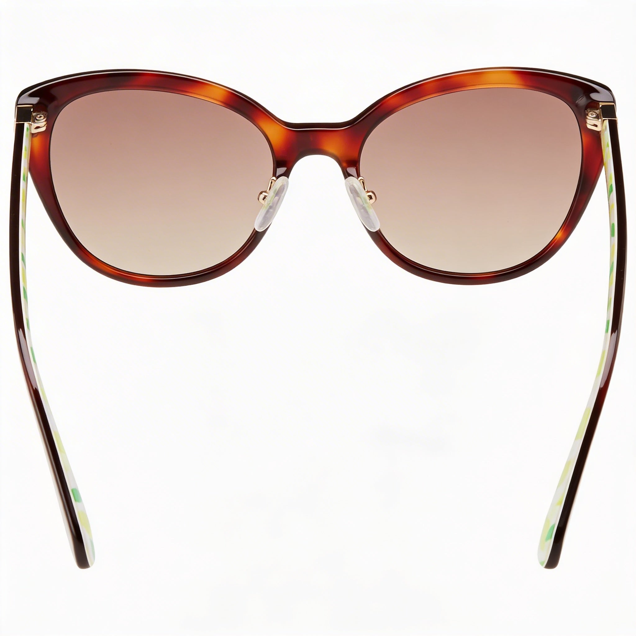 Kate Spade New York Casual Women's Acetate Havana Pattern Beige Brown Brown Shaded UV Protected 55mm Sunglasses, Photo 3