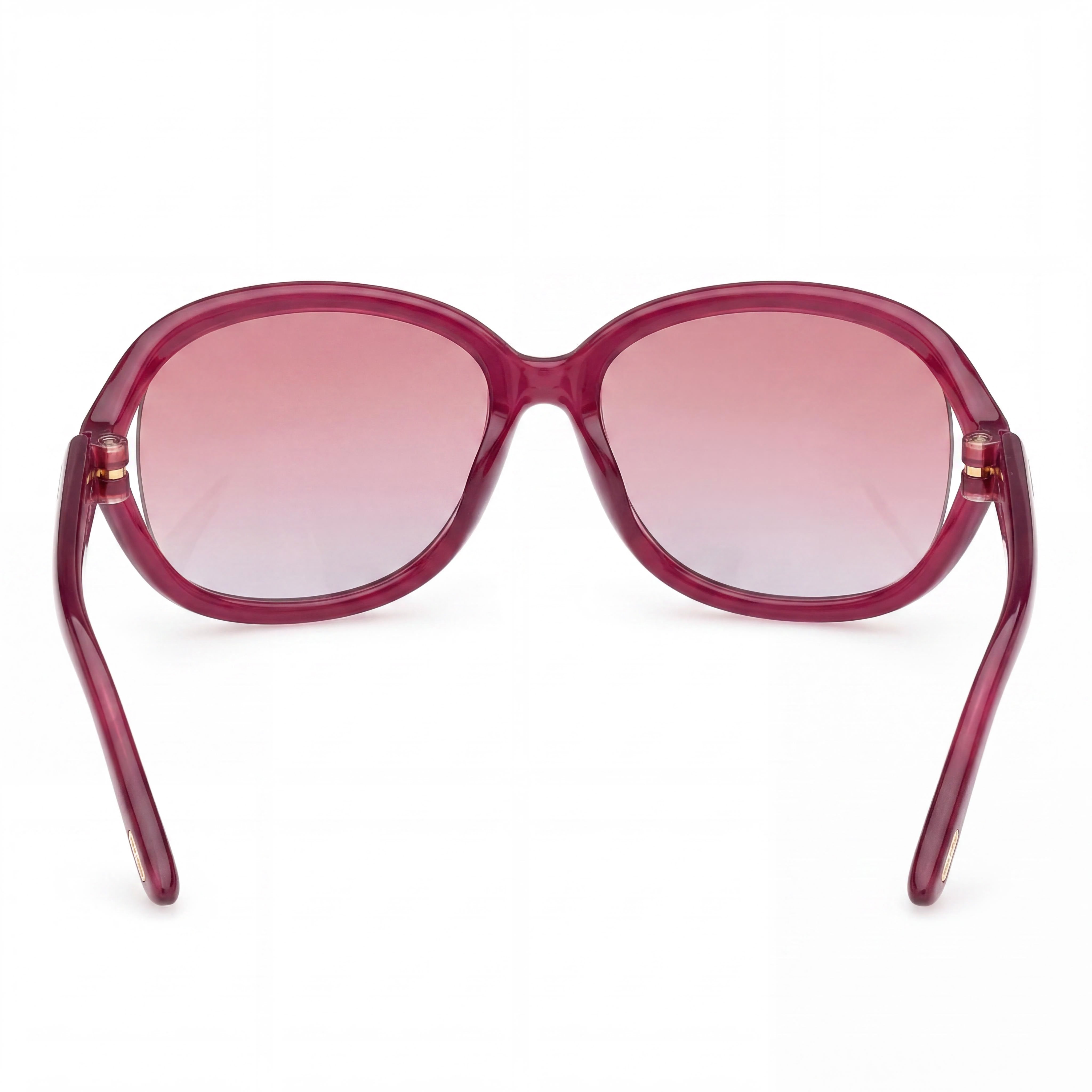 Tom Ford FT1069 Classic Women's Multi-coloured Plastic Frame Sunglasses with Gradient or Mirror Violet 100% UV Protection, Photo 3