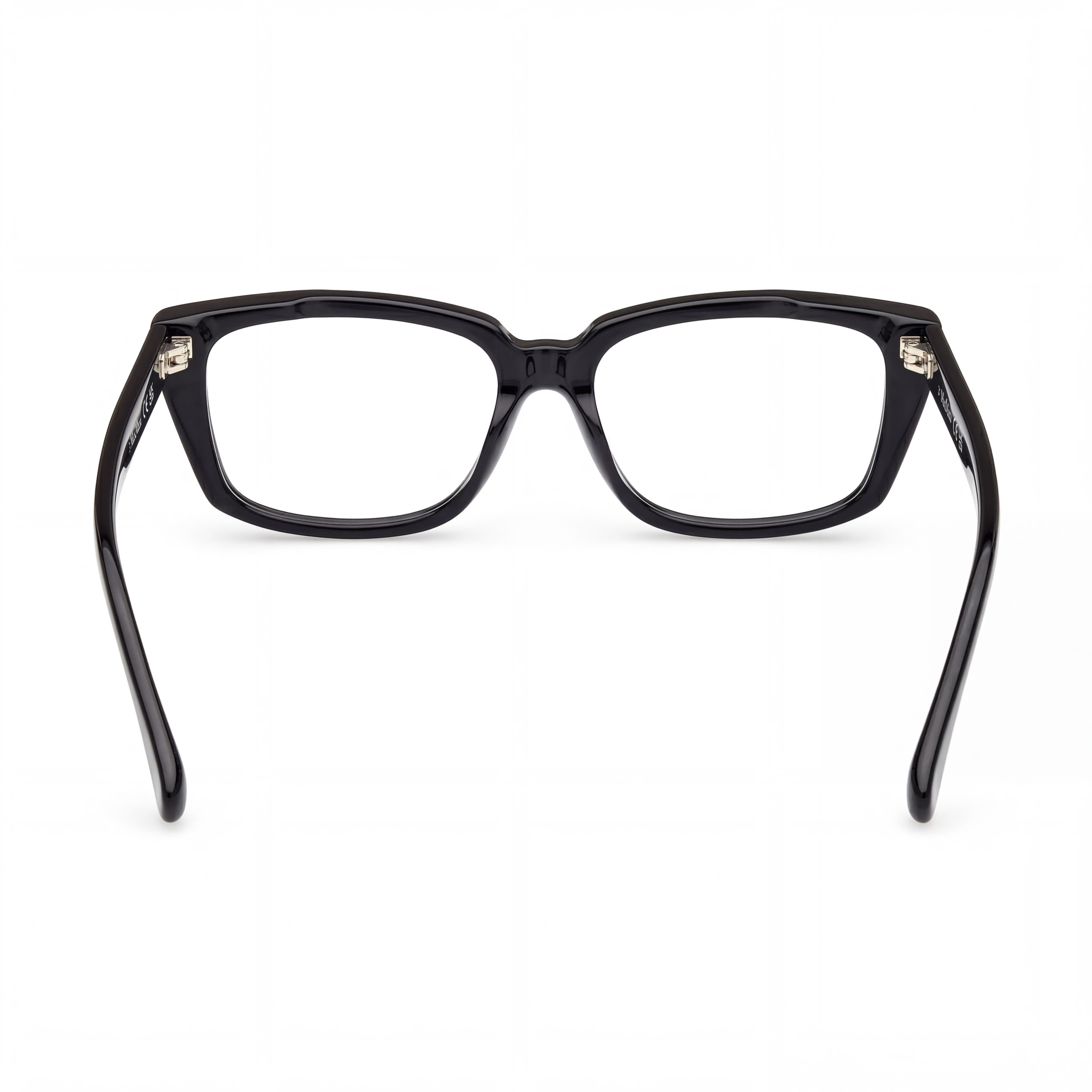 Gafas de mujer MaxMara MM5112 con montura oftálmica de plástico negro brillante, ancho de lente 54mm, Photo 4