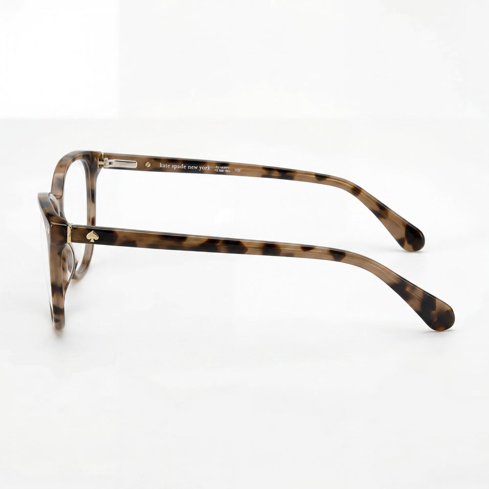 Gafas kate spade new york modernas de mujer de montura completa de plástico color Habana con lentes de policarbonato de 52 mm