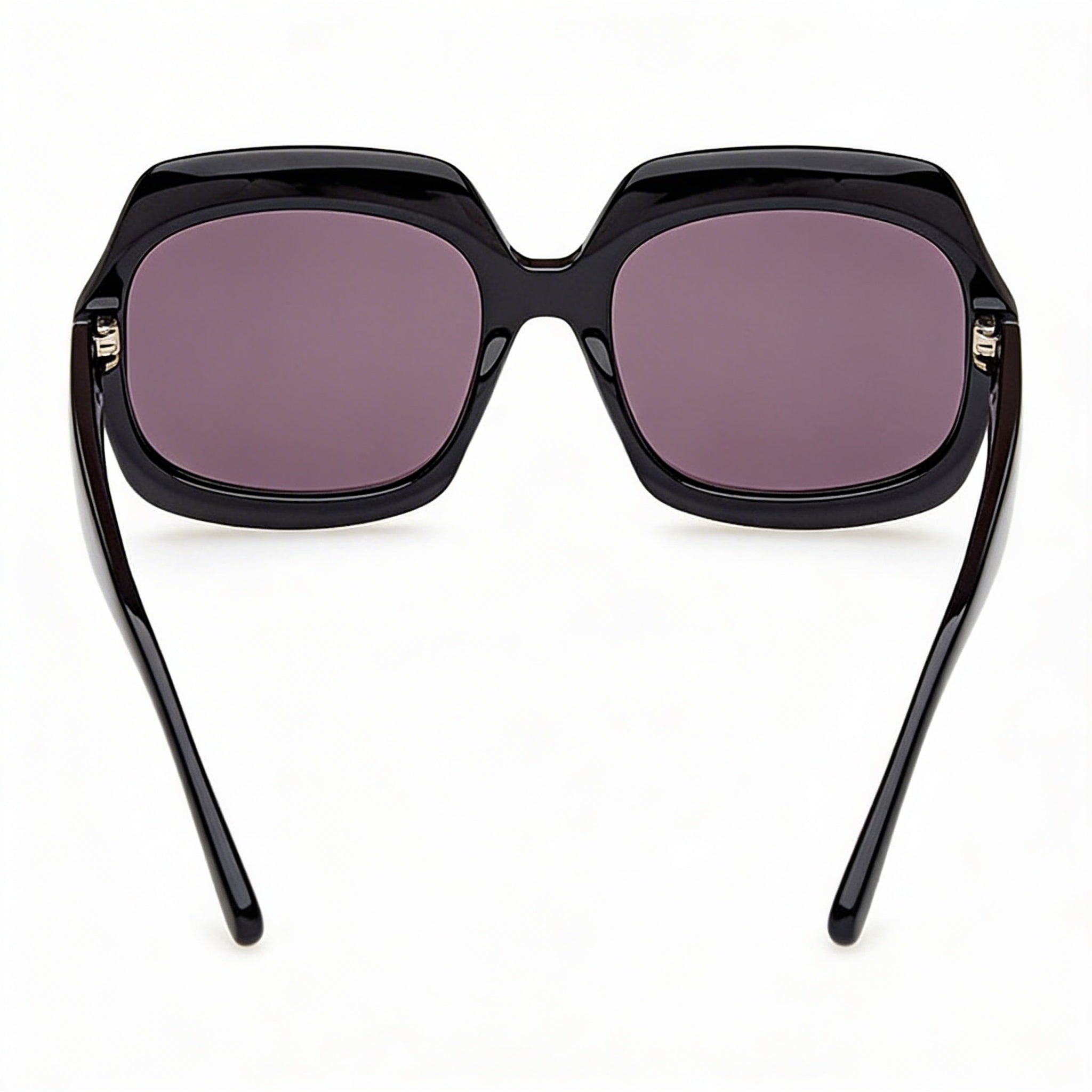 Tom Ford REN FT1155 Unisex Shiny Black Acetate Black Smoke Purple Non-Polarized UV Protection Sunglasses 60mm, Photo 2