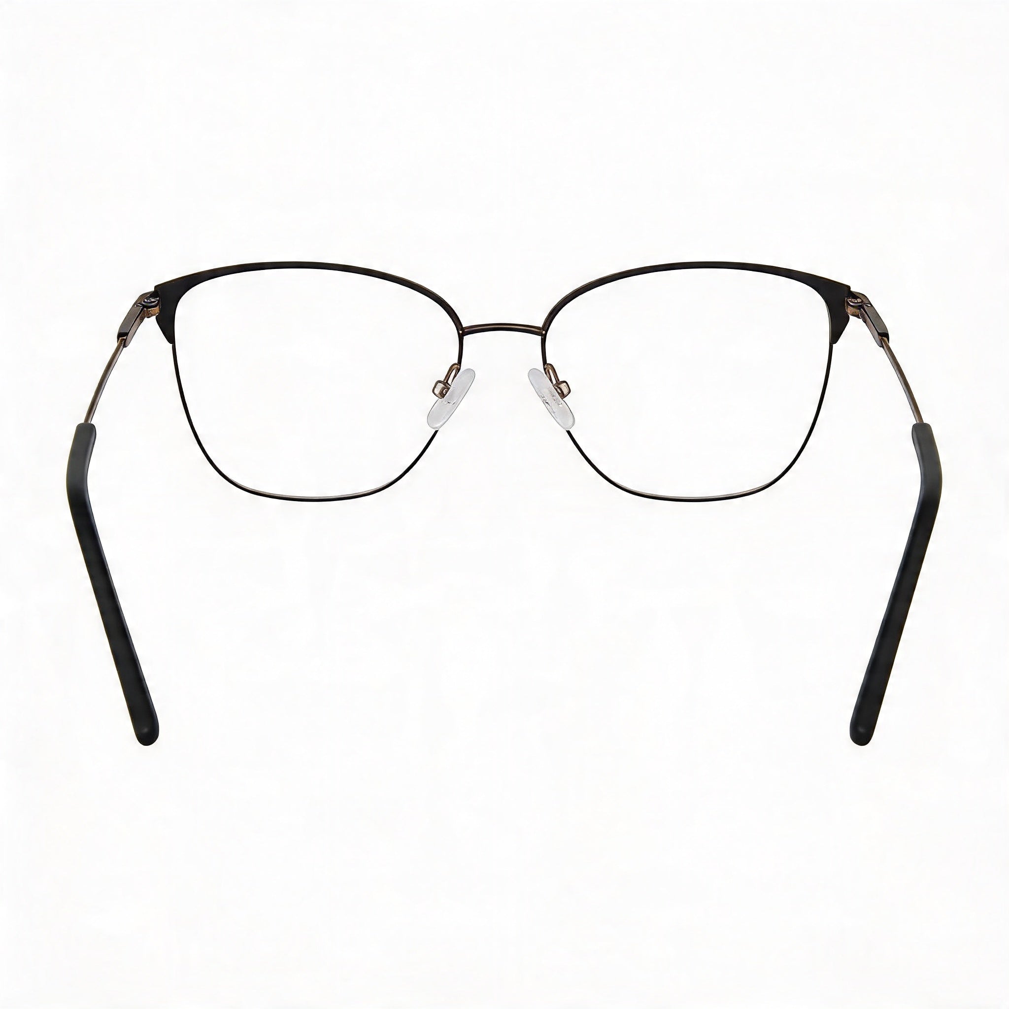 Adensco Classic Men's Black Metal Non- Multicolor Polycarbonate Eyeglasses 53-16-135, Photo 4