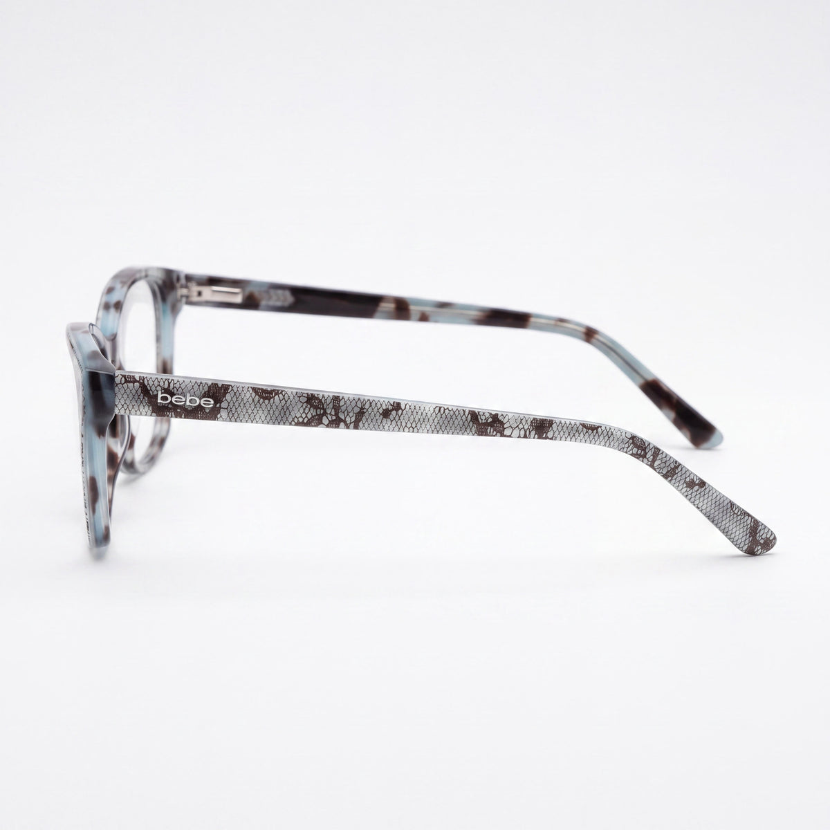 Gafas para mujer bebe Bb5220 con montura de encaje color verde azulado de acetato y lentes de policarbonato, tamaño 55-16-140, Photo 2