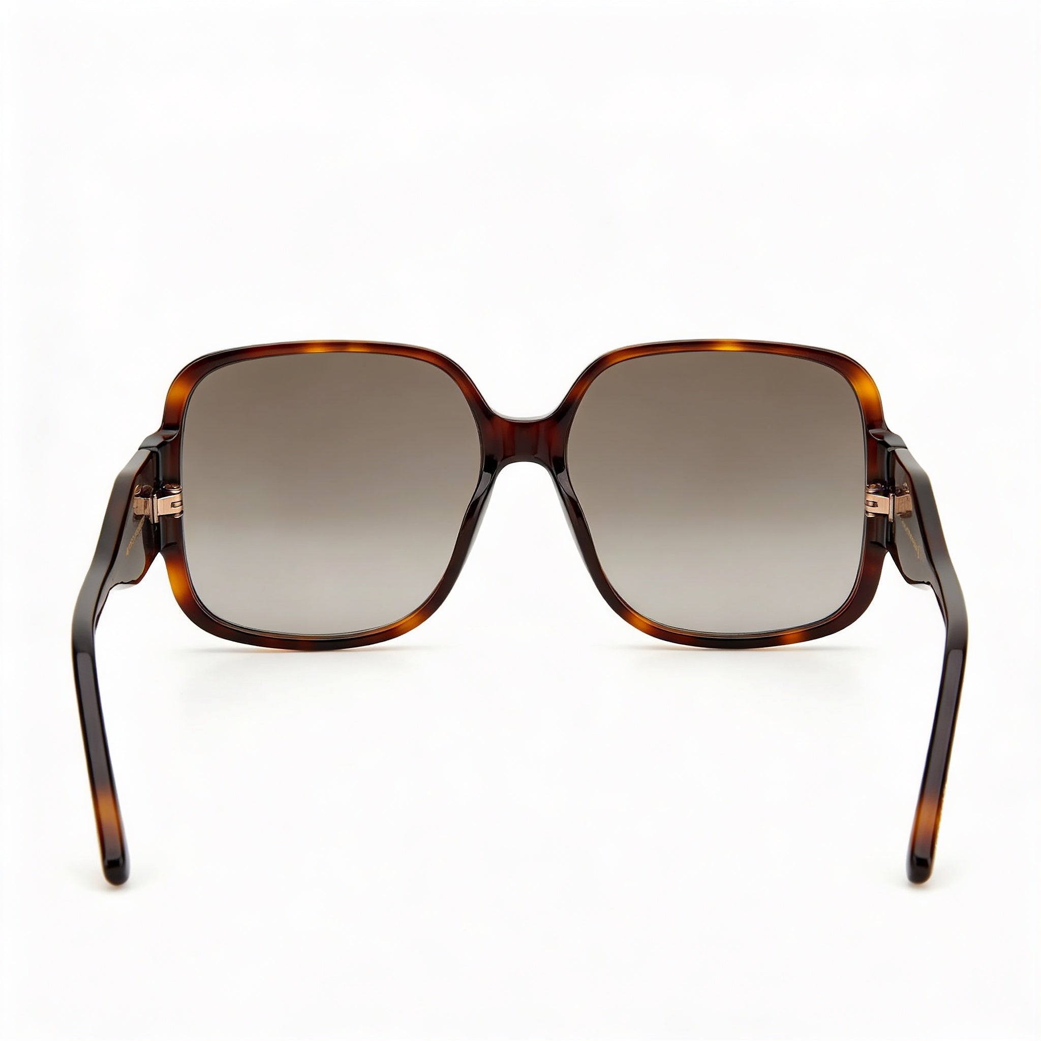 Jimmy Choo Tara/S - Gafas de sol cuadradas de acetato Havana para mujer con lentes marrones degradadas, 100 % protección UV, sin polarizar, 59 mm, Photo 2
