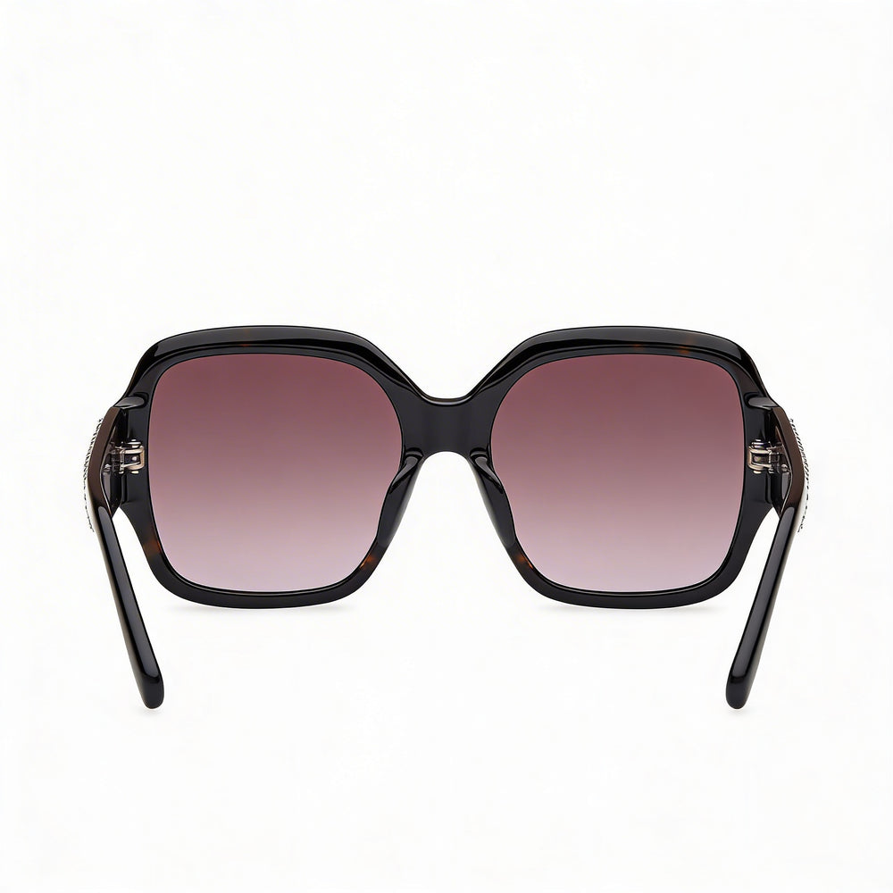 Guess by Marciano Classic Women's Plastic Dark Havana Frame Multicolor Lens Eyewear 56-19-140