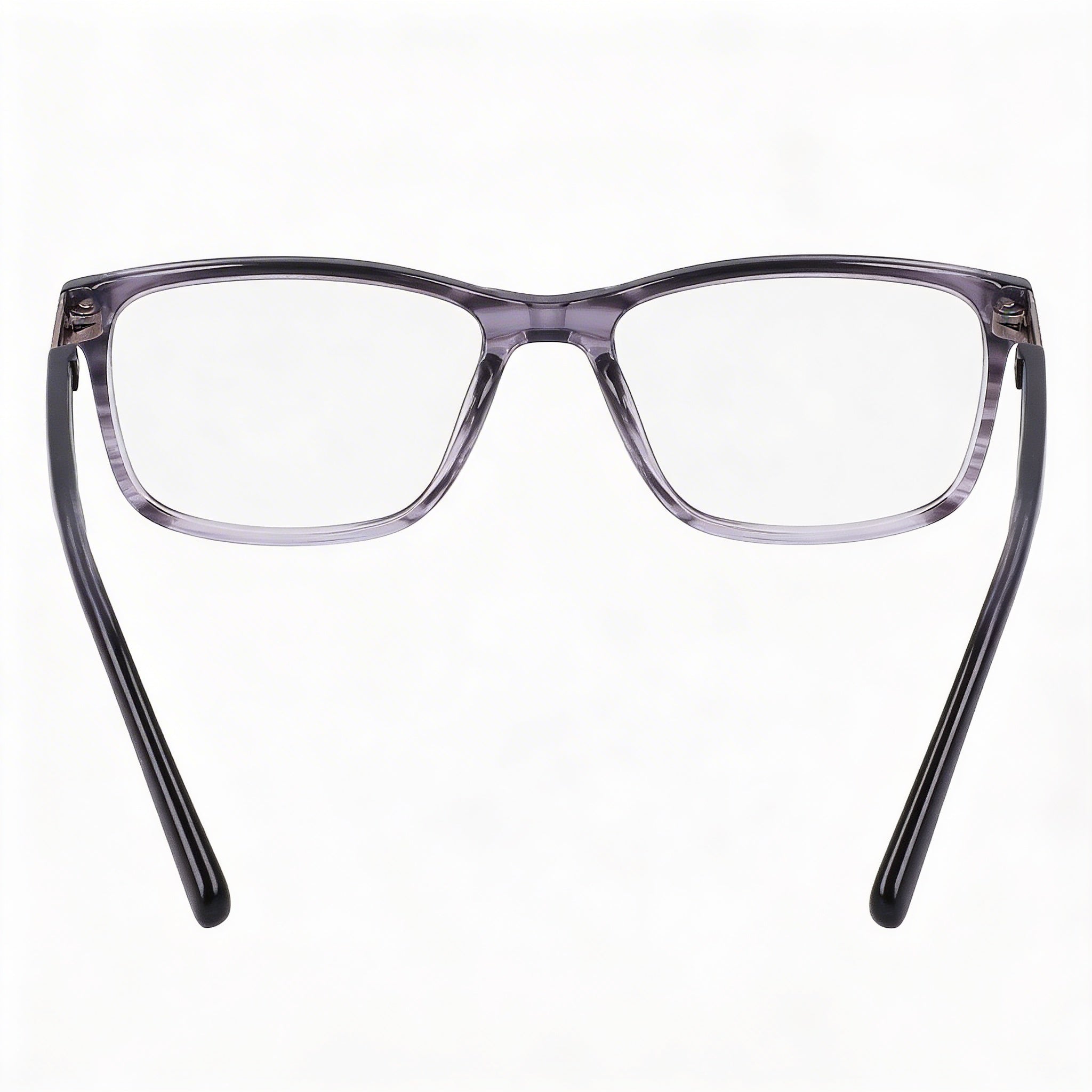 Nautica N8177 Men's Eyeglasses with Metal Frame in Dark Grey Horn and Clear Lenses 53mm, Photo 3