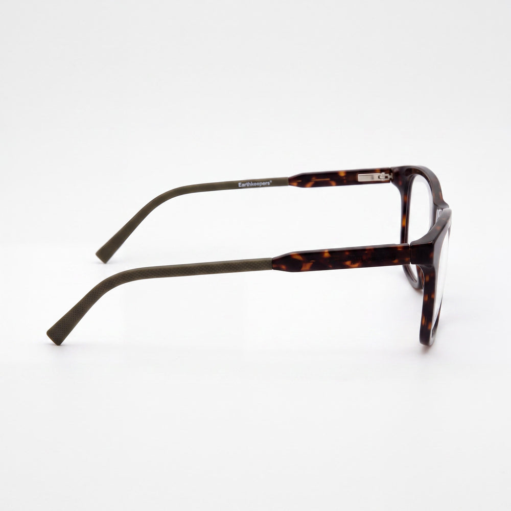 Timberland Men's TB1723 Eyeglass Frames - Dark Havana Plastic, 54mm Lens, 19mm Bridge, 145mm Temple