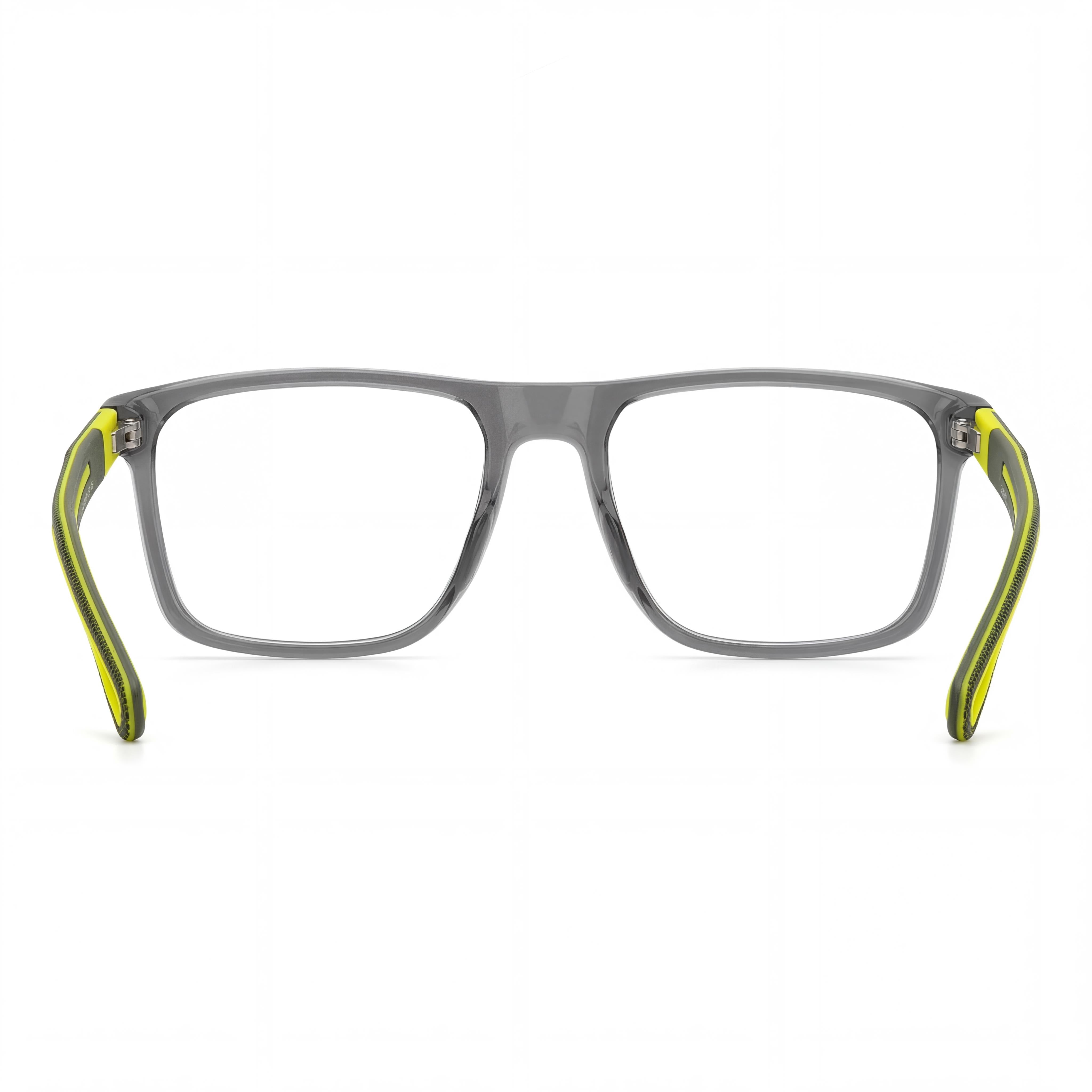 Gafas de sol casuales Carrera para hombre con montura de poliamida gris neón amarillo INJ-GRIL, sin polarizar, 55 mm, Photo 3