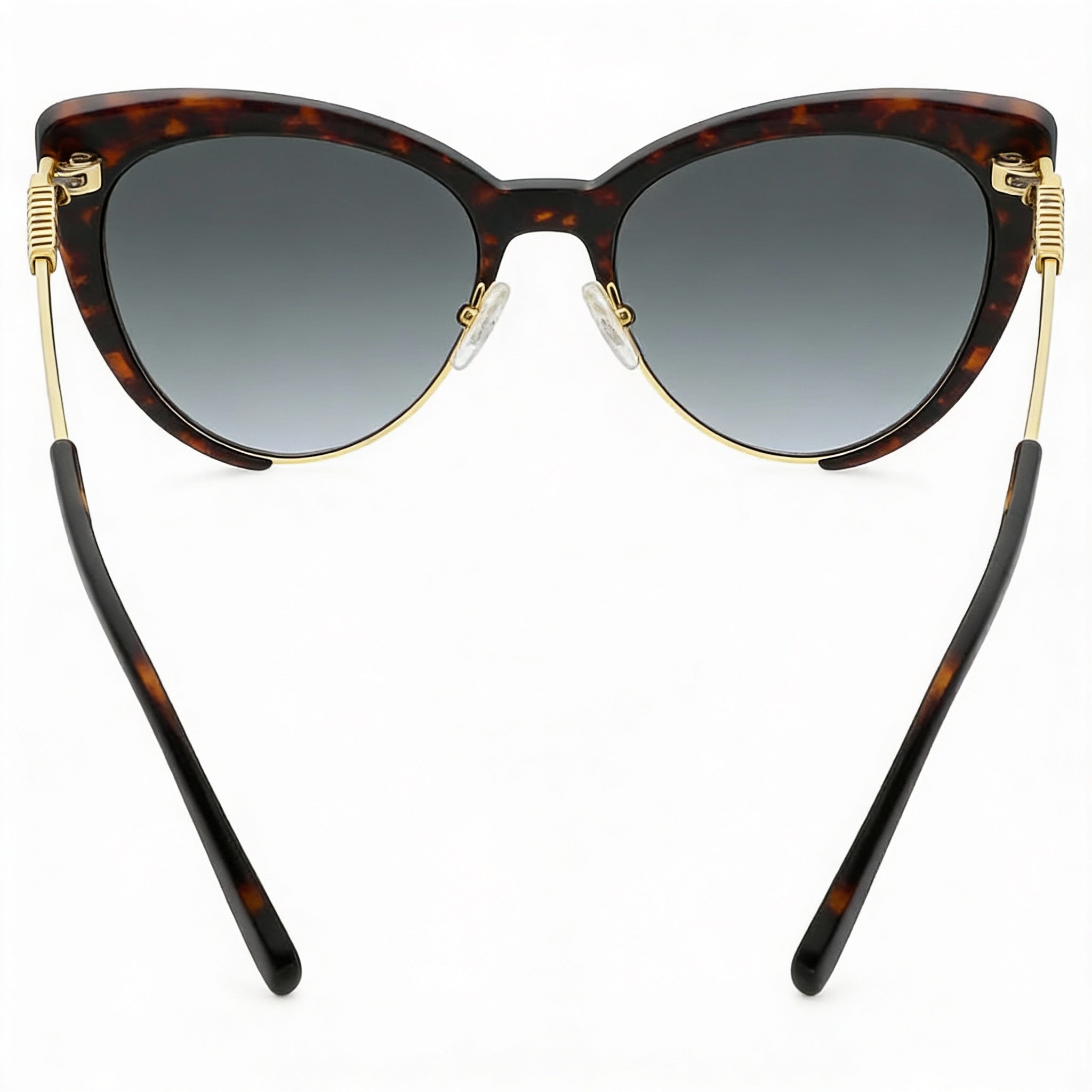 Gafas de sol Moschino Mos040/S Cat-Eye Havana de poliamida para mujer, gris oscuro, lentes 100 % UV no polarizadas, 55 mm, Photo 3