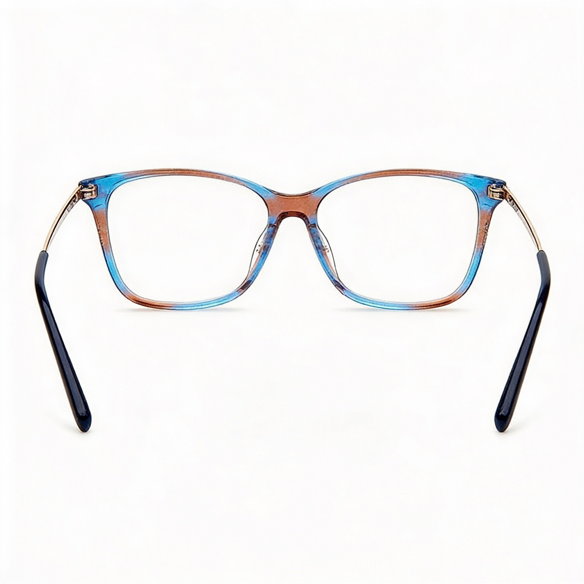 M Missoni Color Line Collection MMI 0015 Women's Brown Blue Glittery Acetate Rectangular Eyeglasses 54-16-145mm, Photo 4