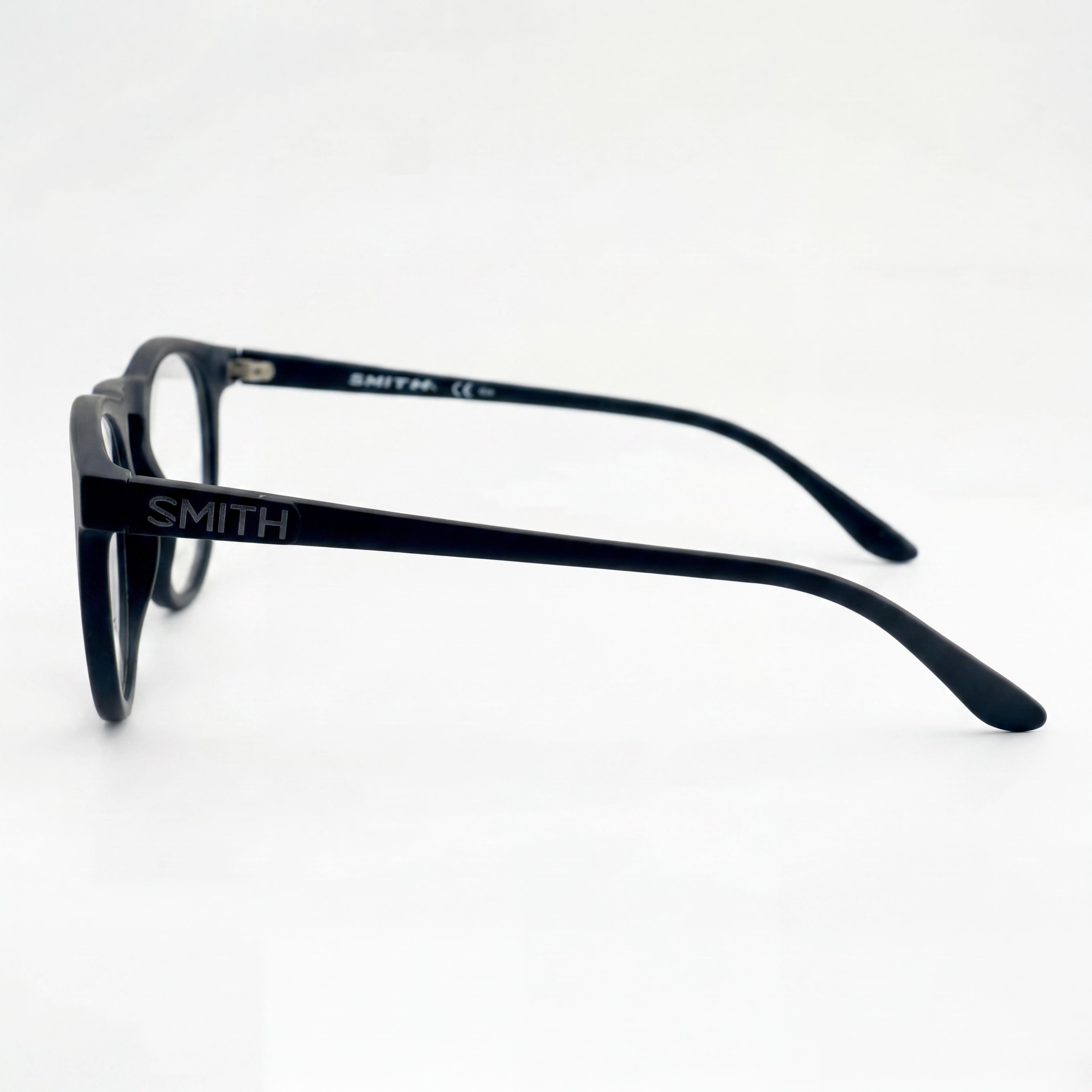 Smith Matte Black Rectangle Eyeglasses Unisex, Acetate 49mm, Photo 3