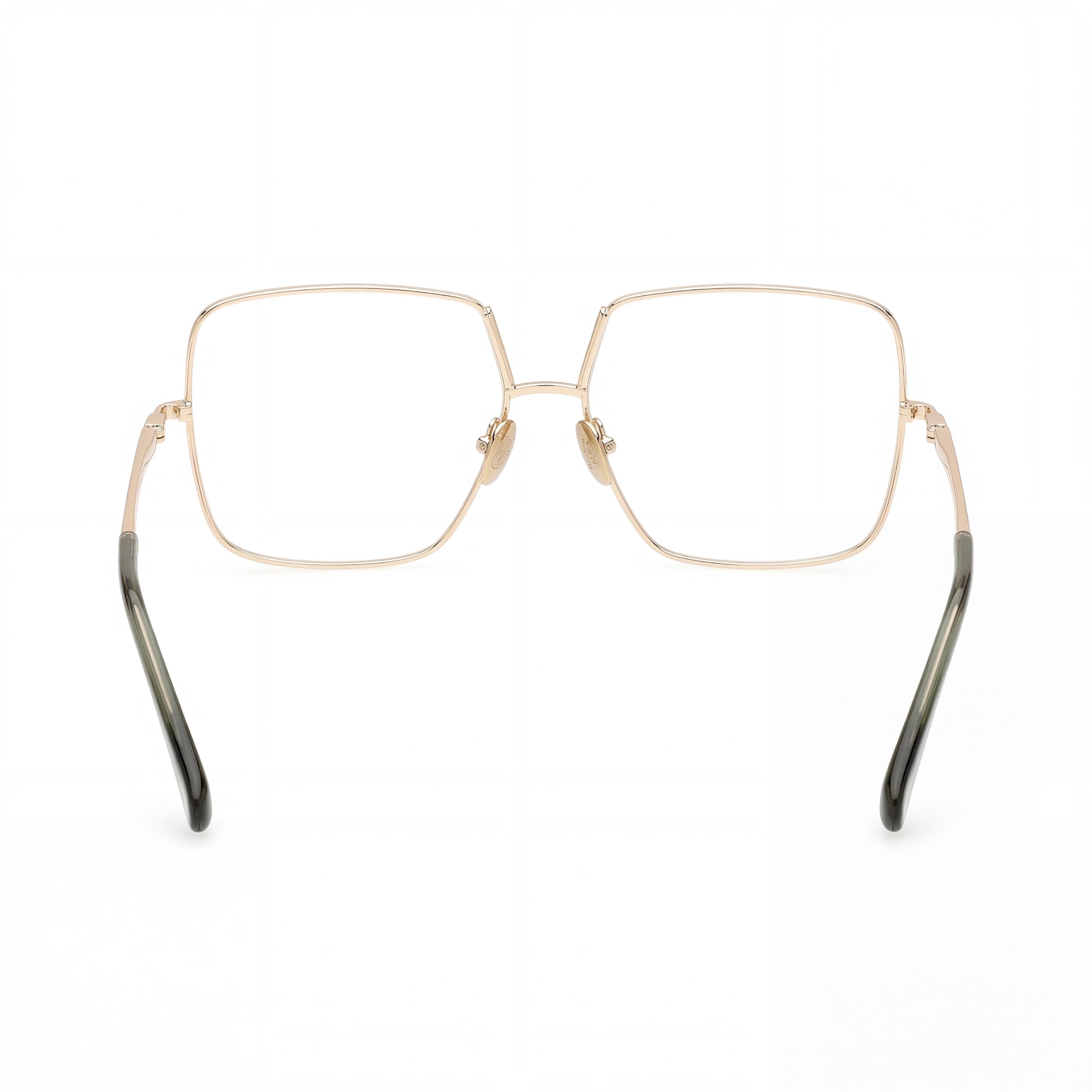 MaxMara MM5120 Women's Shiny Paled Gold Metal Polarized Sunglasses with Multicoloured Lenses, Photo 2