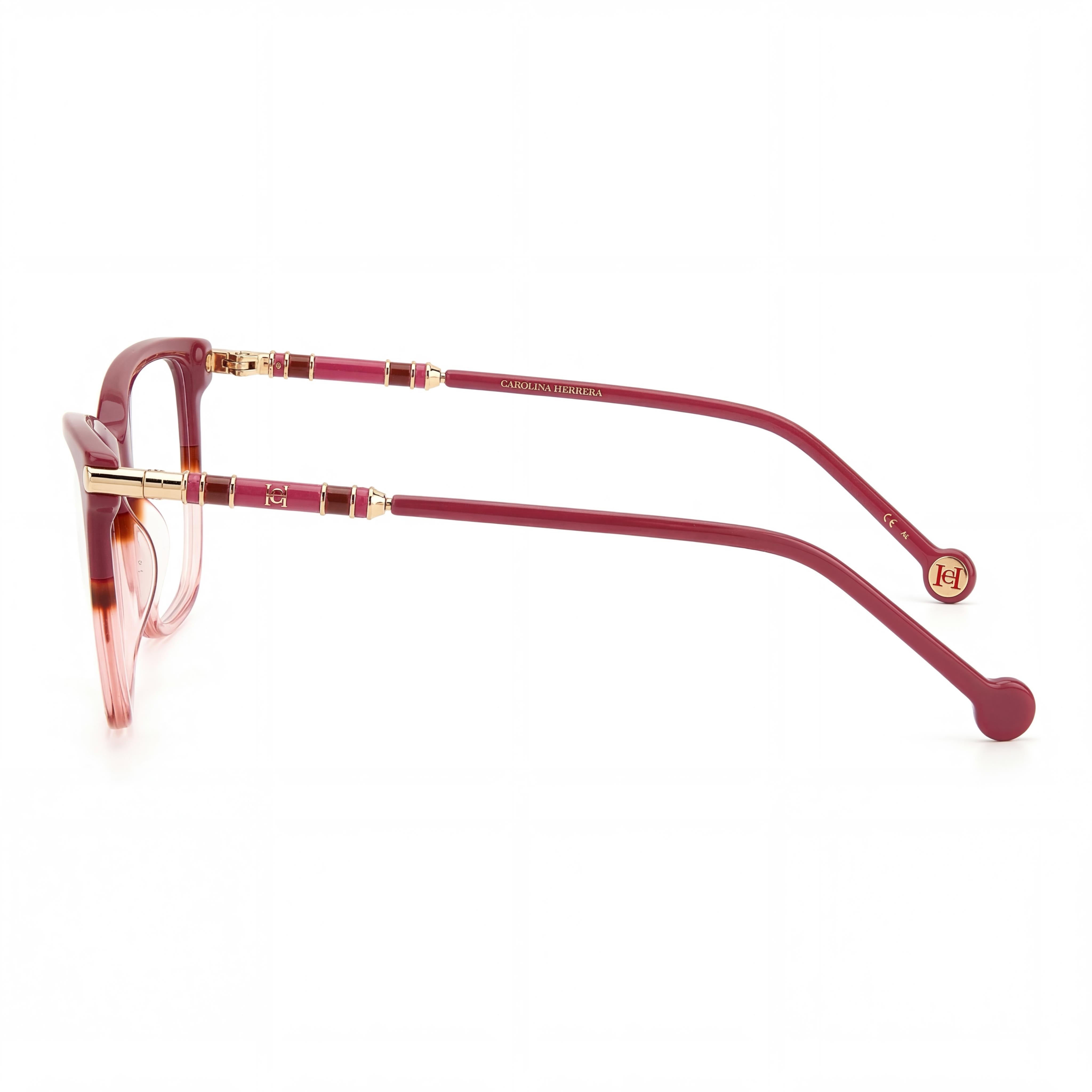 Gafas ópticas Carolina Herrera Modern para mujer con montura de acetato tipo cat-eye Cherry Havana 53mm, Photo 2
