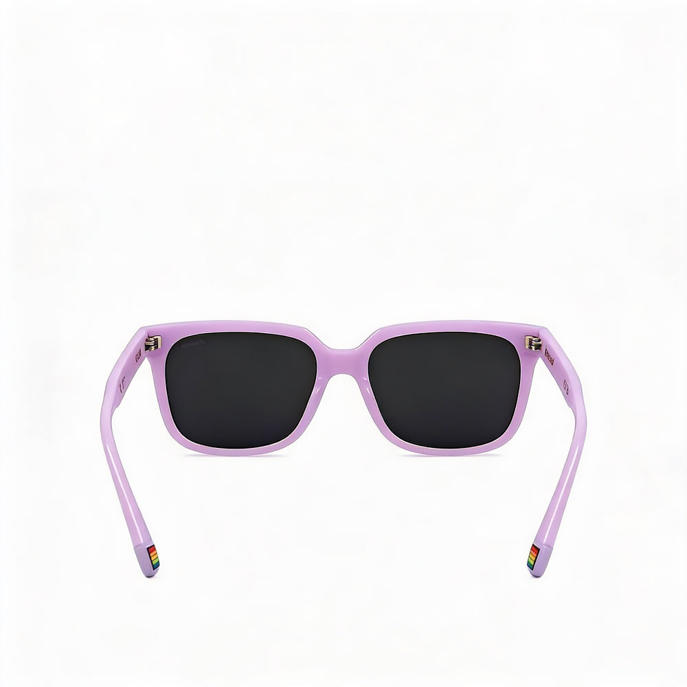 Polaroid PLD 6191/S Unisex Casual Lilac Polycarbonate Frame Grey Polarized UV Protected Sunglasses 54mm