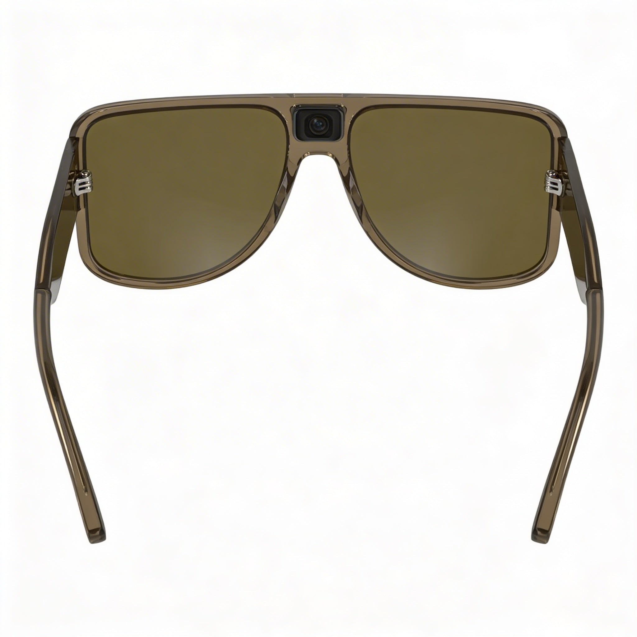 Gafas de sol Lacoste L6056s para mujer, montura de plástico marrón claro con lentes marrones sólidas sin polarizar de protección UV 59, Photo 3