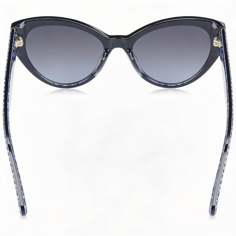Gafas de sol Kate Spade New York PAISLEIGH/S para mujer, de acetato, con estampado azul y protección UV, 55 mm