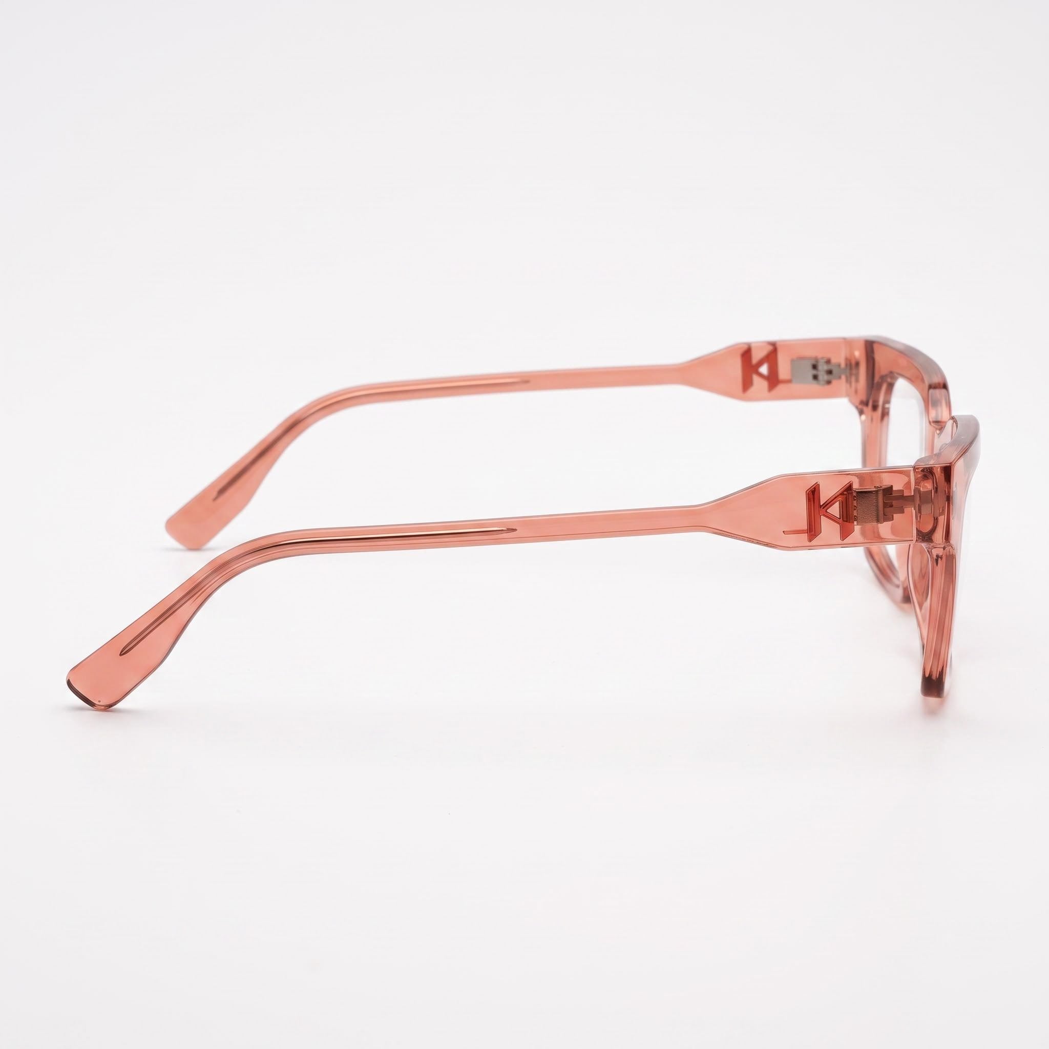 KARL LAGERFELD KL6152 Gafas de Estilo Moderno para Mujer con Montura de Plástico Inyectado Rosa y Cristales Rosas a Juego 52mm, Photo 3