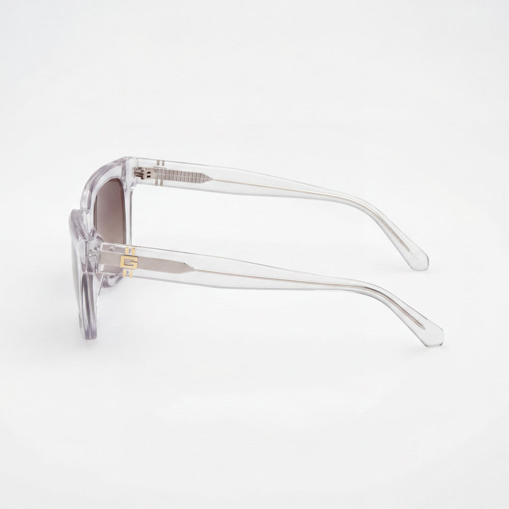 GUESS GU00206 Gafas de sol unisex con montura inyectada en cristal y lentes de policarbonato UV marrones degradadas 53-19-145