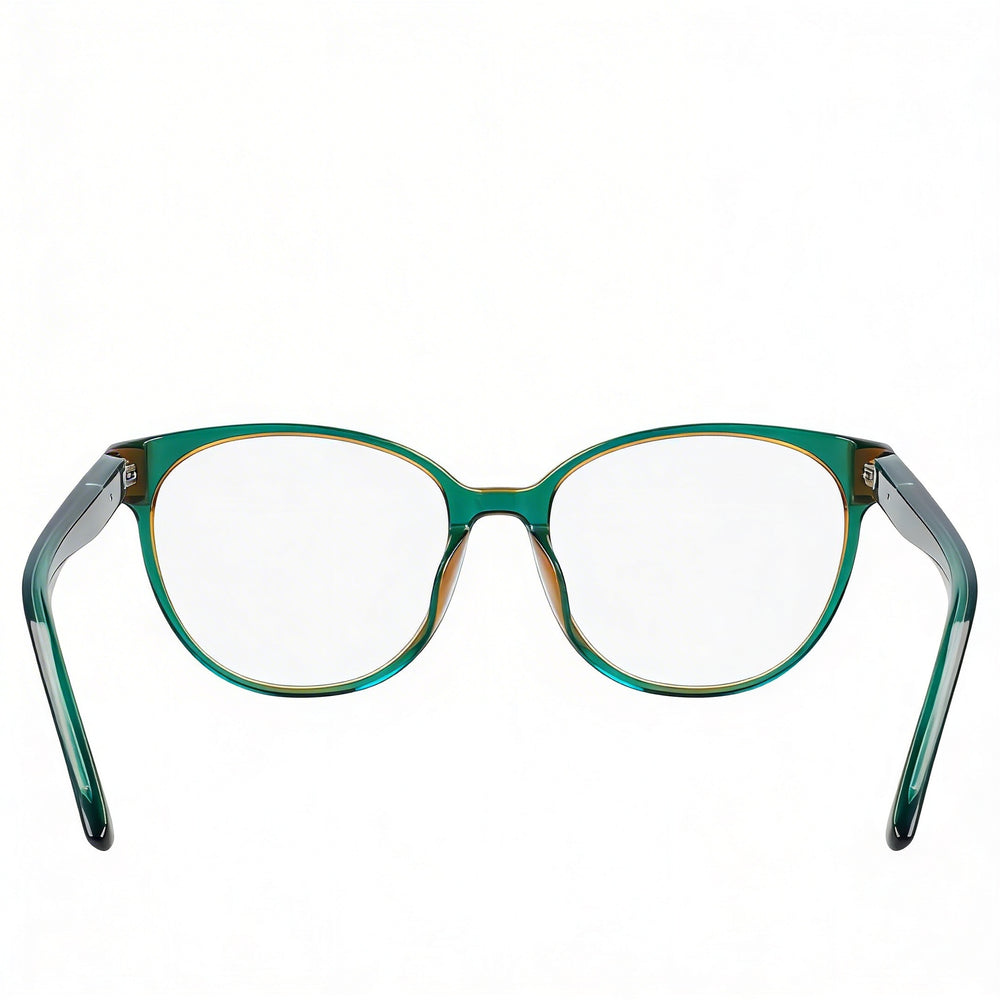 Gafas ópticas Nike 7164 para mujer con montura de acetato Crystal Jade Bronzine y lentes de policarbonato de 52 mm