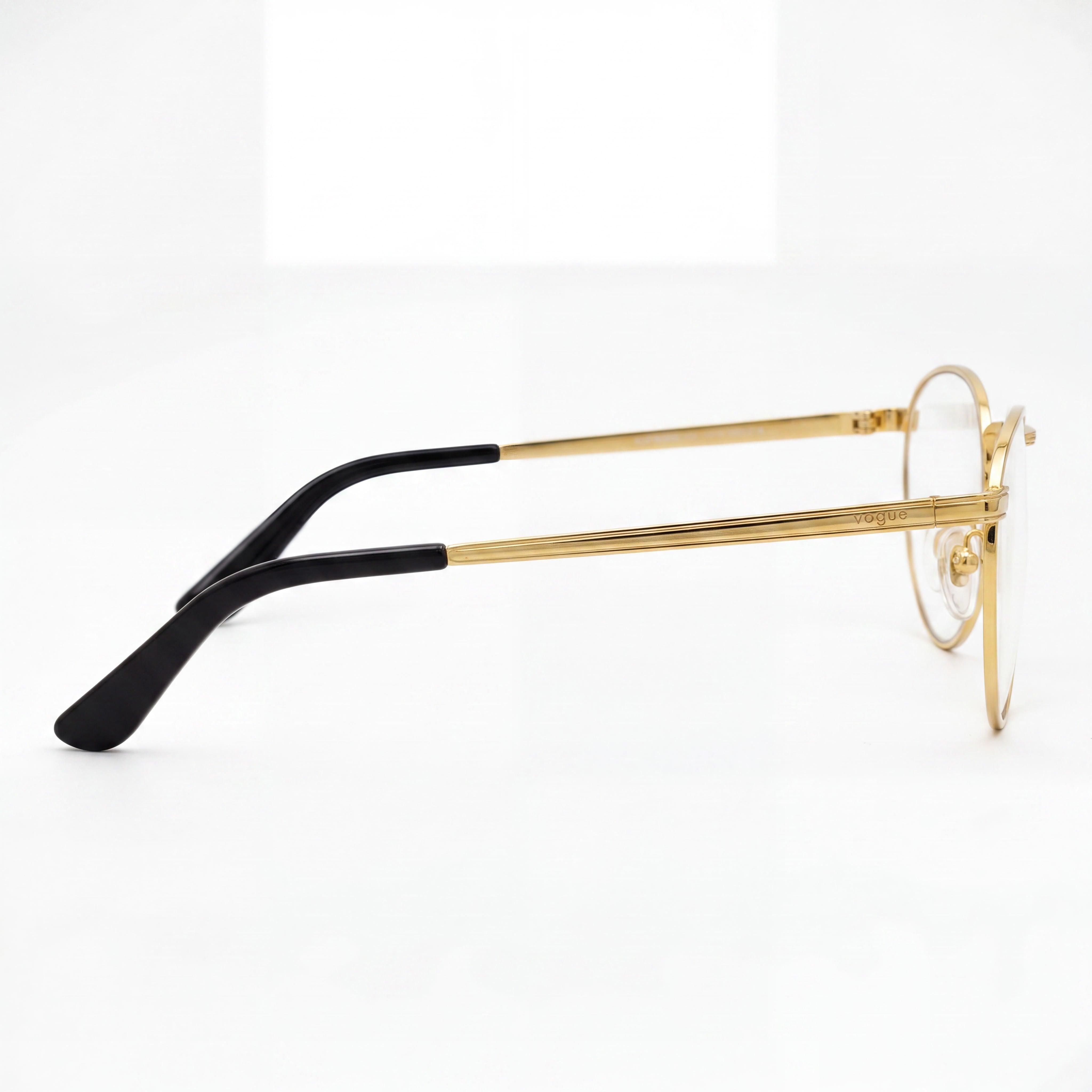 Gafas Vogue Vo 4084 para mujer con montura metálica dorada y lentes transparentes sin policarbonato, 50-20-135, Photo 2